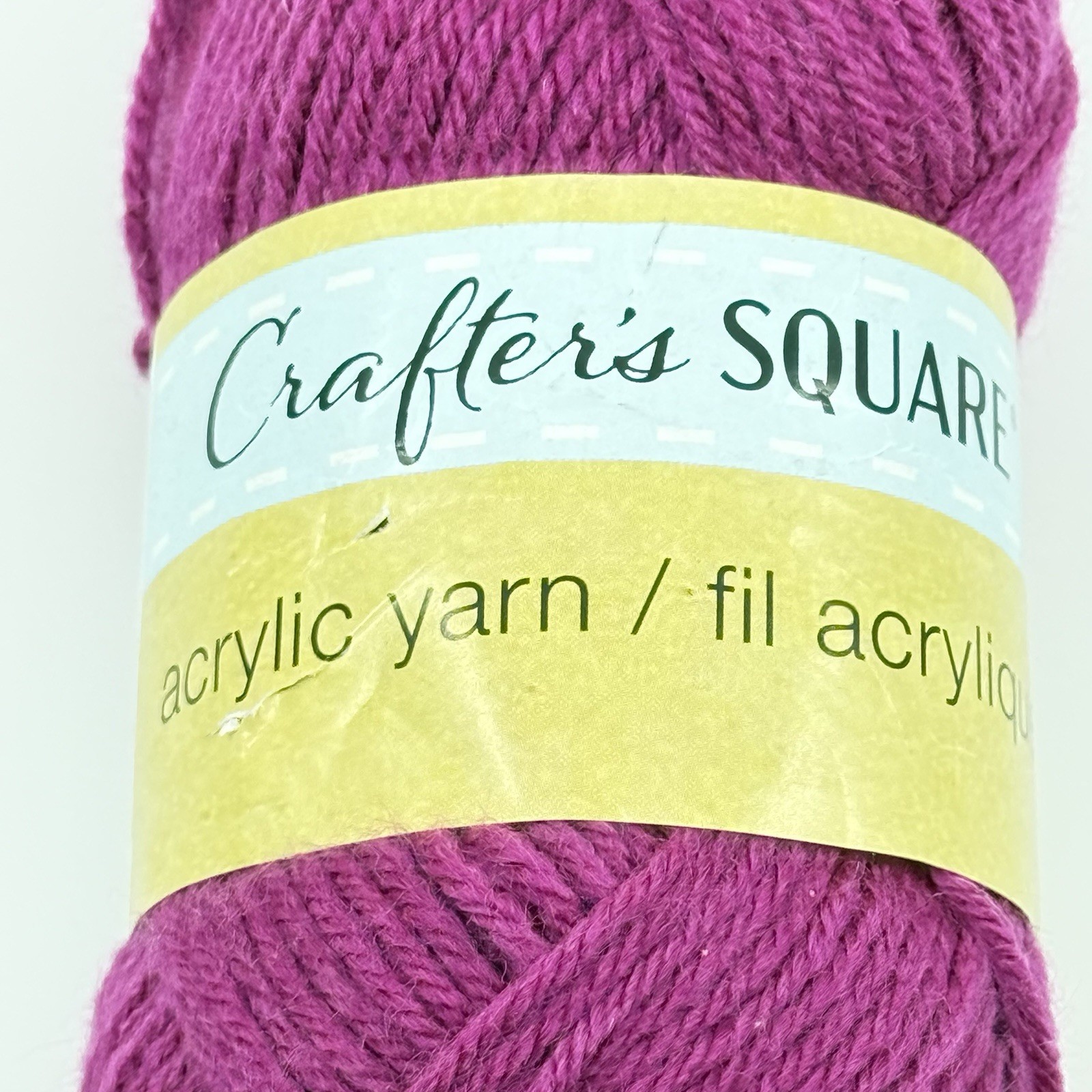 Crafter’s Square Acrylic Yarn Plum Purple 2.1oz 132yd Skein