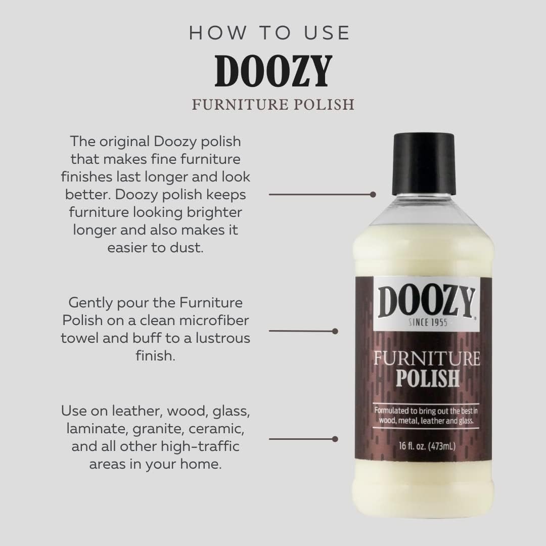 Doozy 16 oz Furniture & Cabinet Polish for All Wood & 16 Fl Oz (Pack of 1)