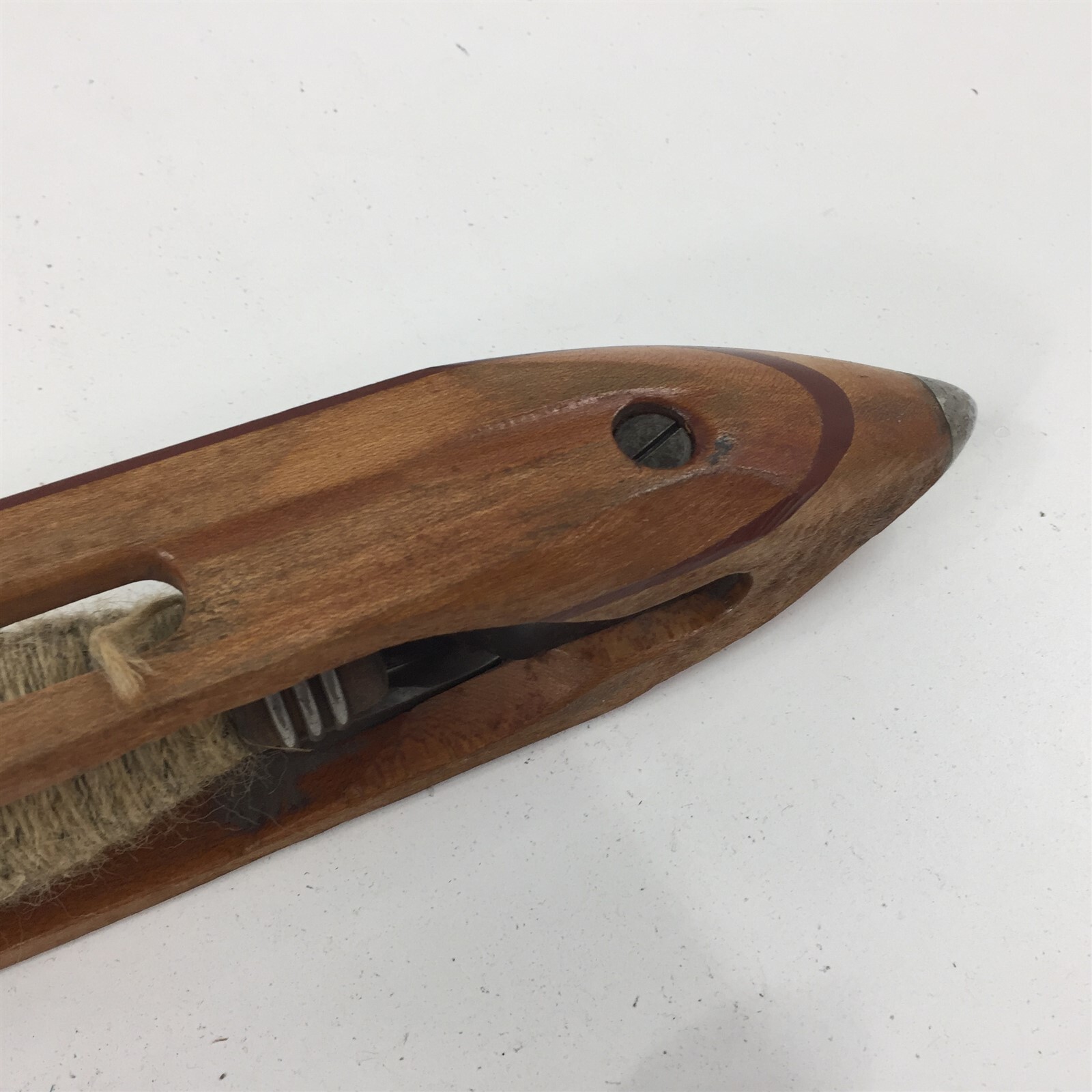 Antique Wooden Loom Weaving Fly Shuttle 18″ – 1 Unit – SH 353 – 2 Bobbin