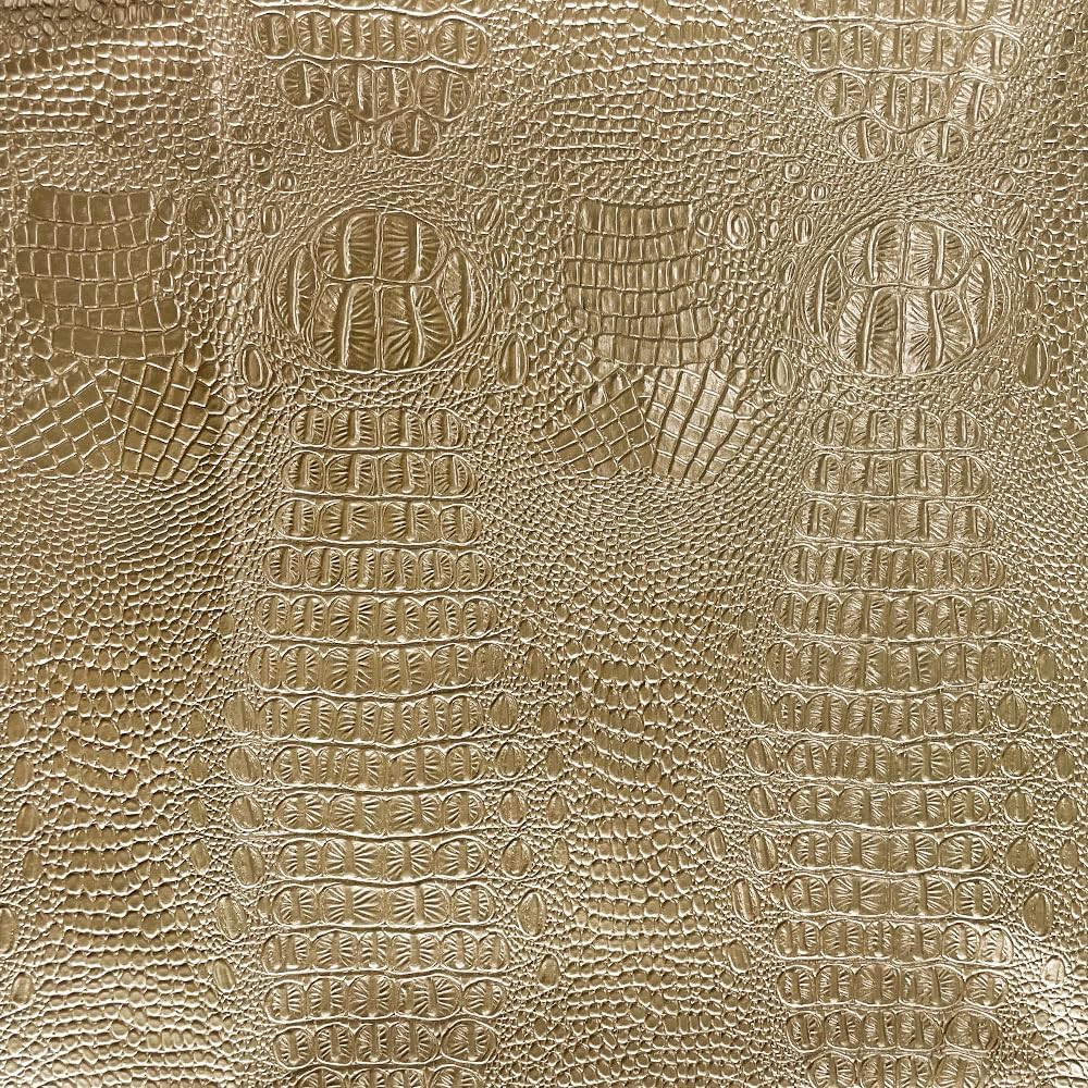 Crocodile Pattern Faux Leather Fabric 36″X54″ Marine Vinyl Soft Alligator Skin S