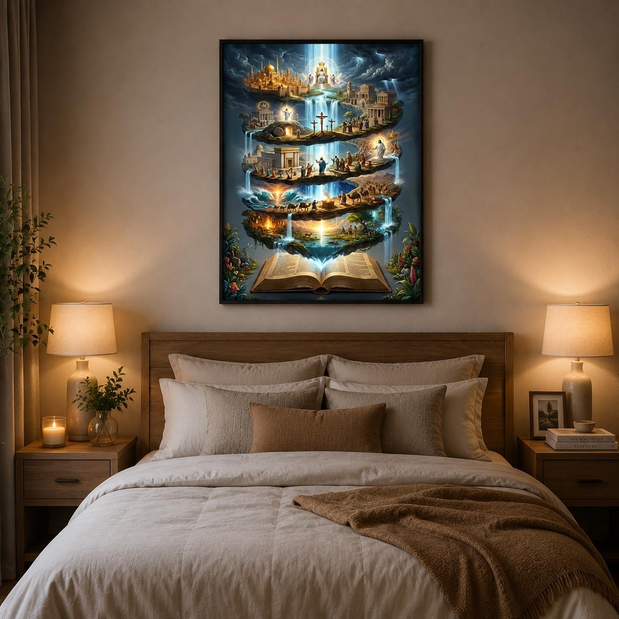 Religious Diamond Painting Kits for Adults, Bible Story 5D DIY Full Drill Diamon