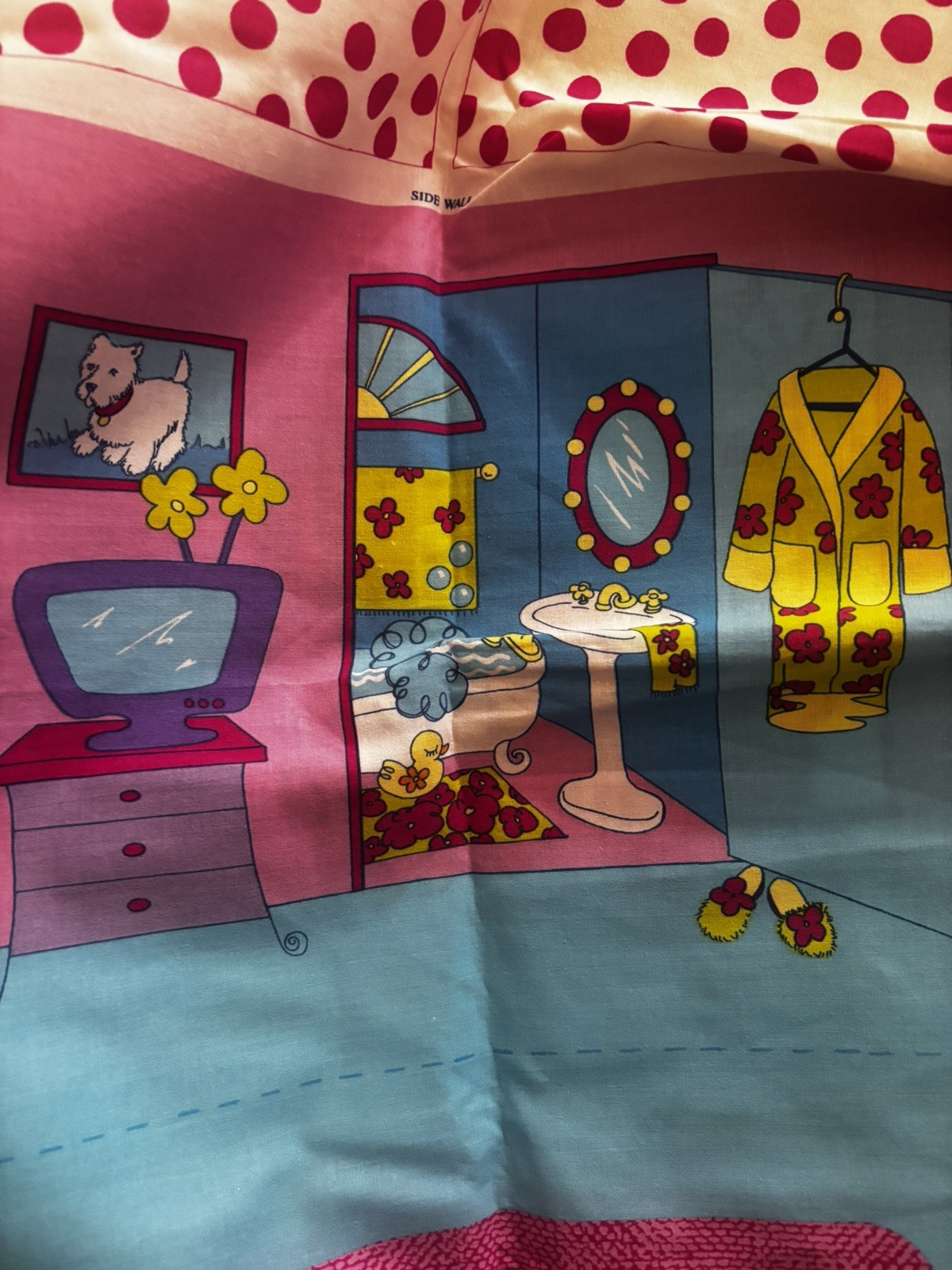 Barbie “Fold and Go” Bedroom by Springs Industries Fabric Panel Cut & Sew