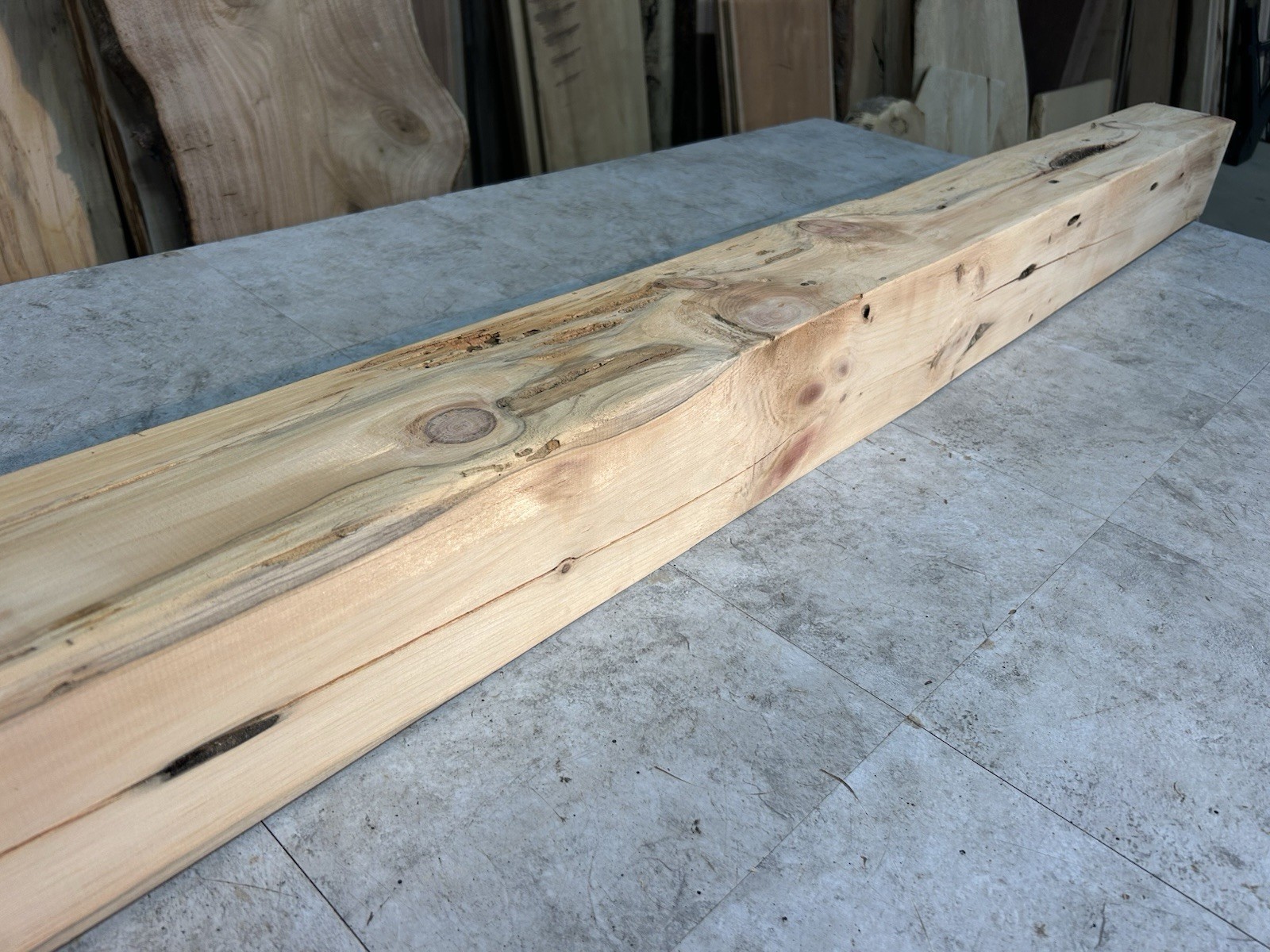 Pine Mantel Beam/Fireplace Mantle Beam/Rustic Modern Wood/Knotty Pine Beam