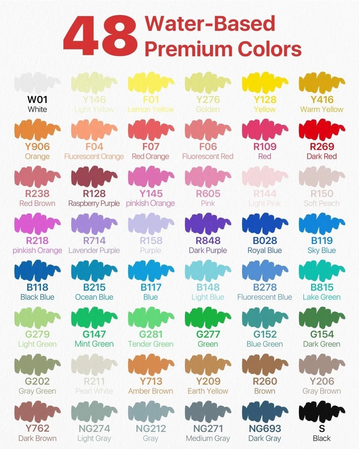 48 Vibrant Colors Acrylic Paint Markers Set – Multi-Surface Art Supplies