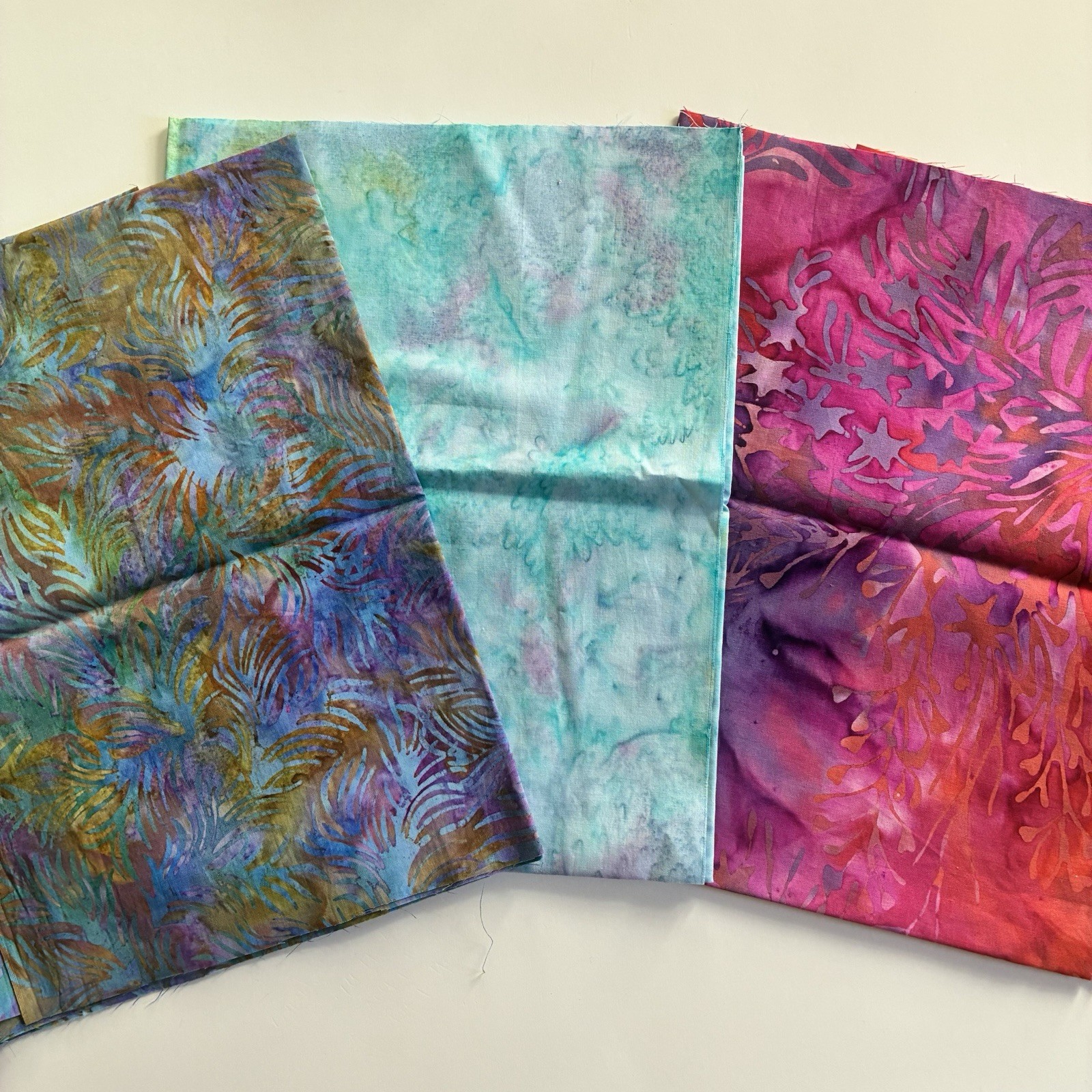 9x Gorgeous Batik Fat Quarters Lot Quilt Shop Quality Hoffman Bali Purples