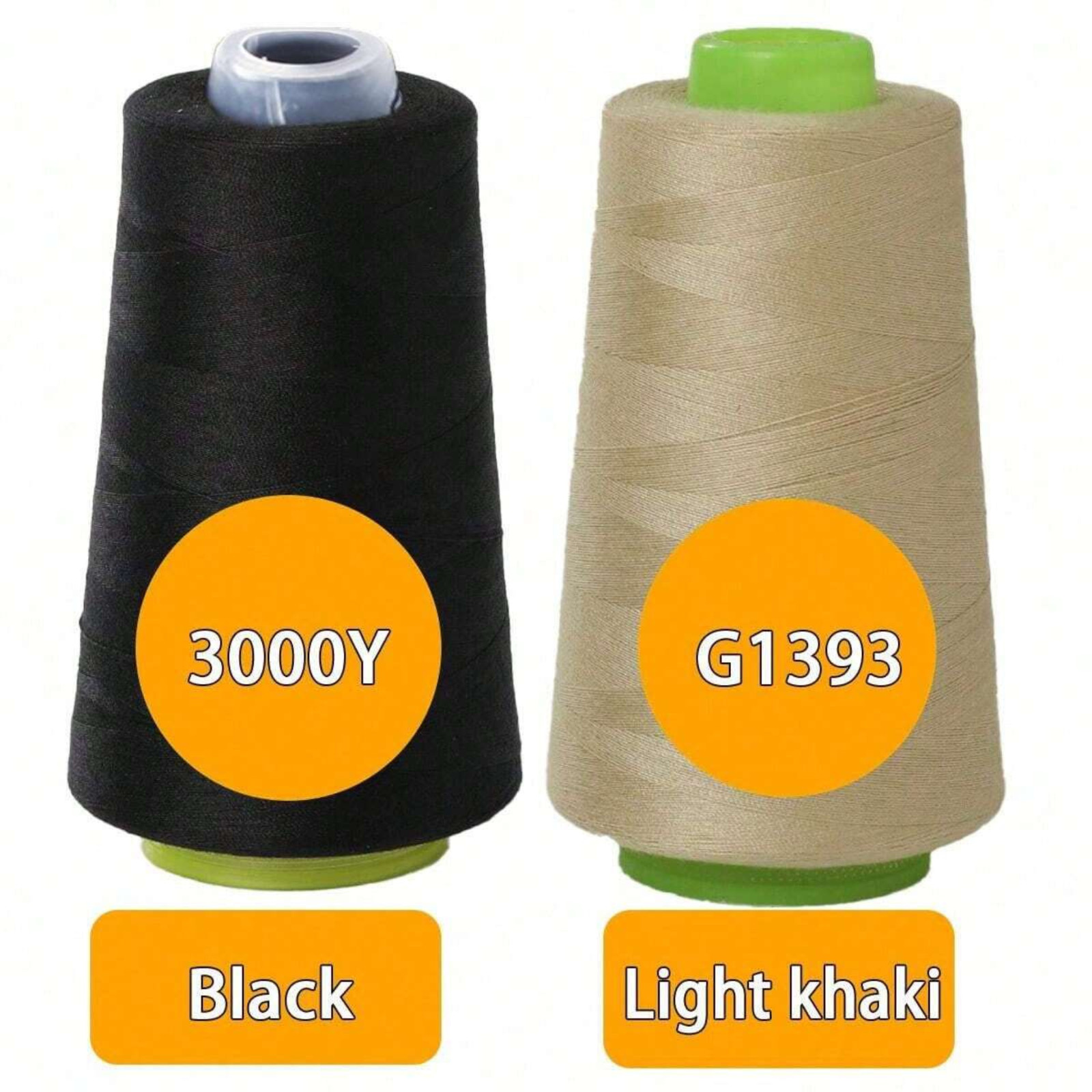 3000 Yards Sewing Thread Spool 100% Polyester All Purpose Machine Hand 46 Colors