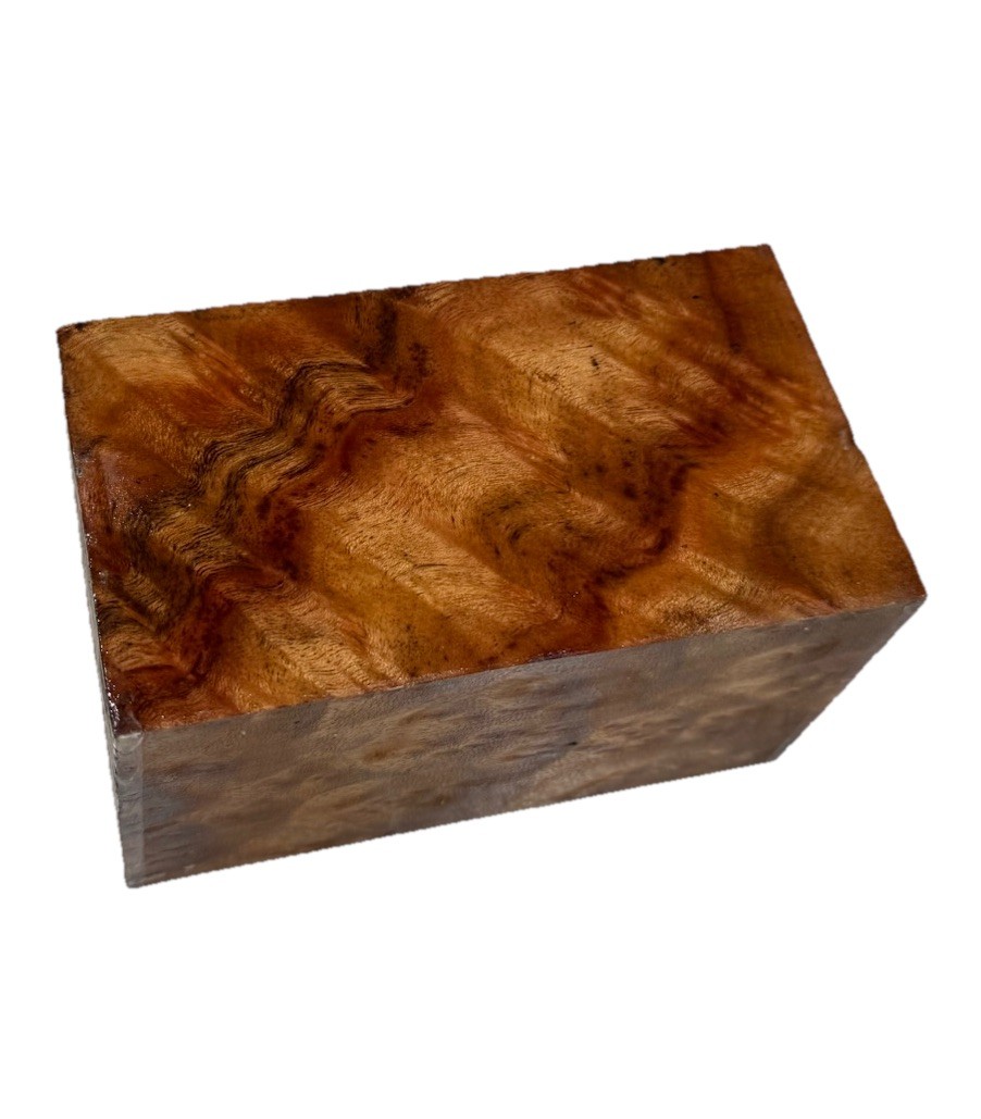 Camphor Burl Wood turning blank / Block 3-7/16″ x 3-7/16″ x 6” (g18) Dried