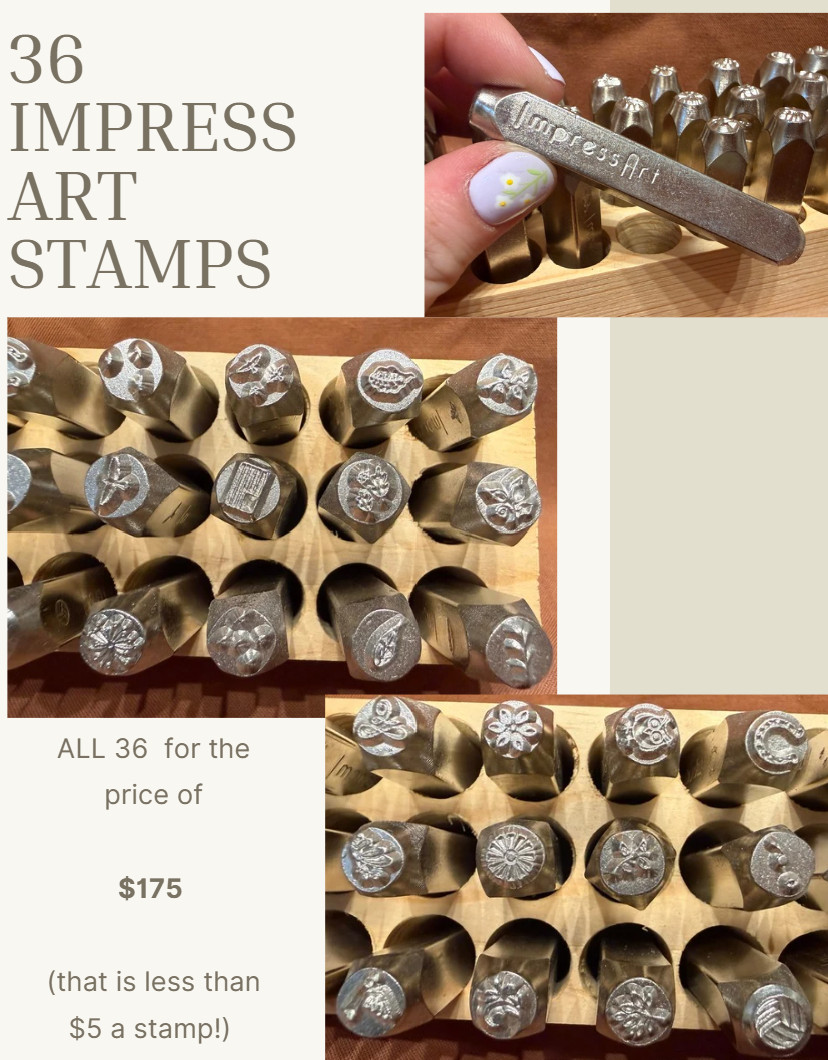 36 BUNDLED Impress Art Stamps – ALL 36 stamps for one low price!