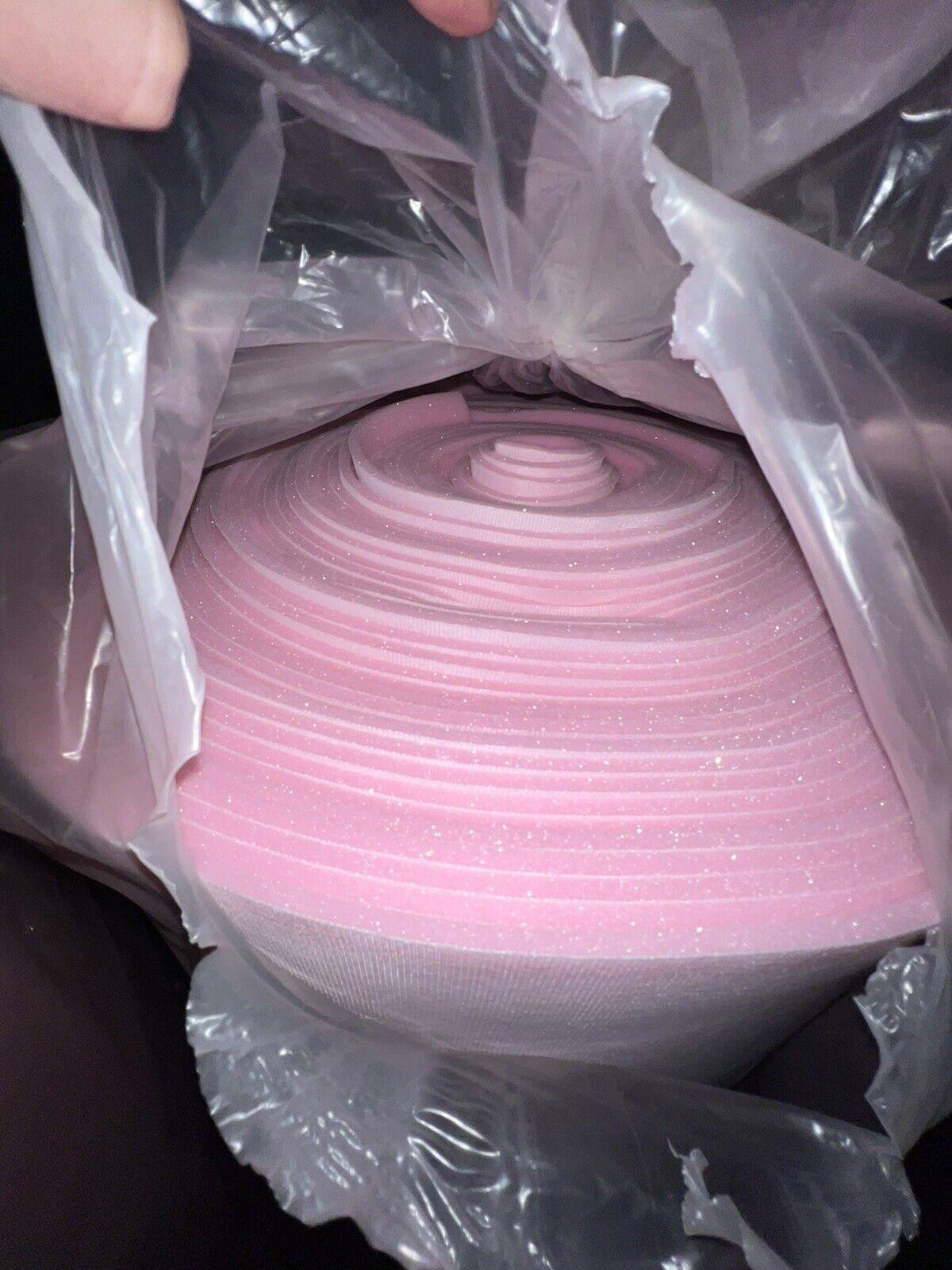 Pink Sewing Foam Upholstery first quality 1/4″ Padding W/Scrim Backing 55″