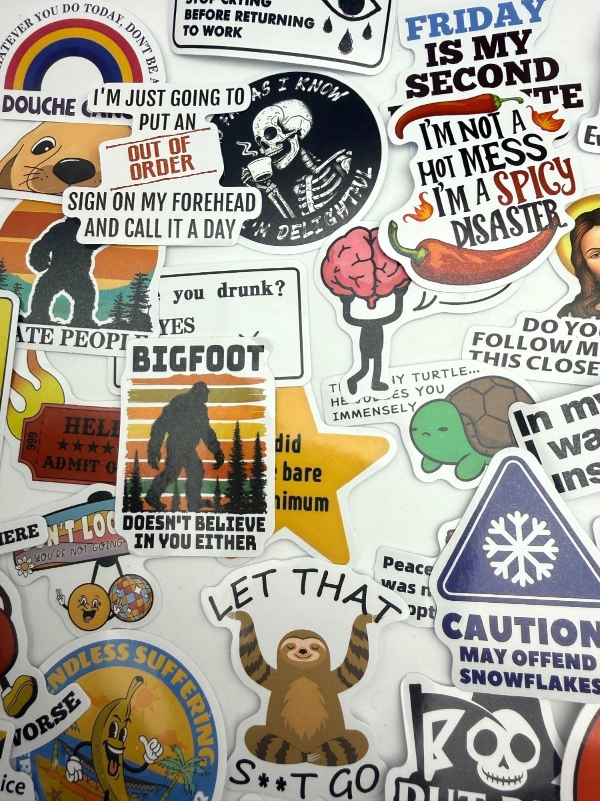 NEW Meme Stickers 15 Pcs Funny Humor Laptop Water Bottle Savage Snarky Sassy