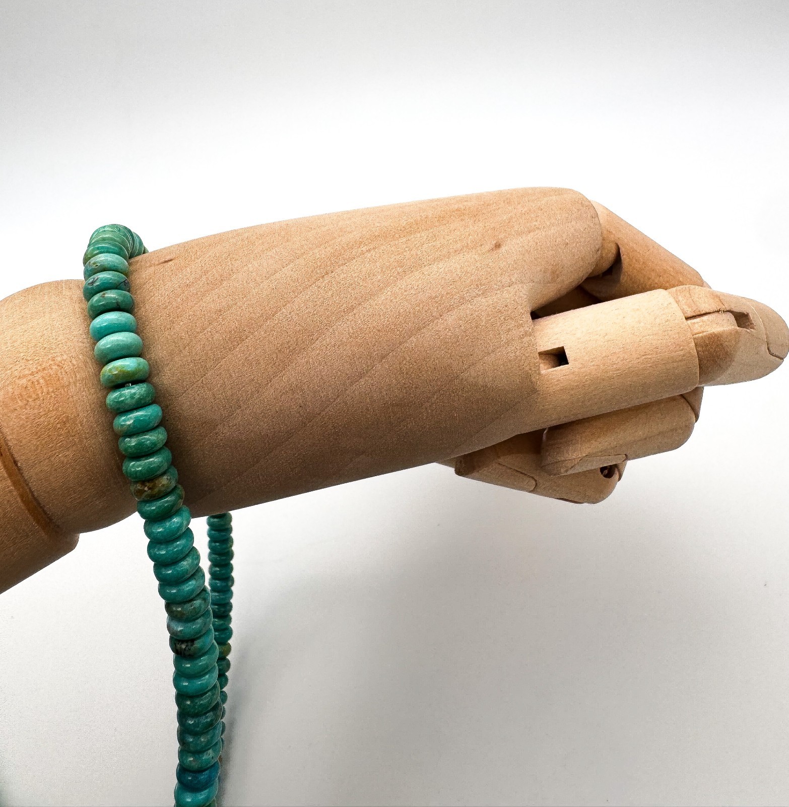 Natural Kingman Turquoise Rondelle Beads Genuine 6mm Arizona Polished Gemstone