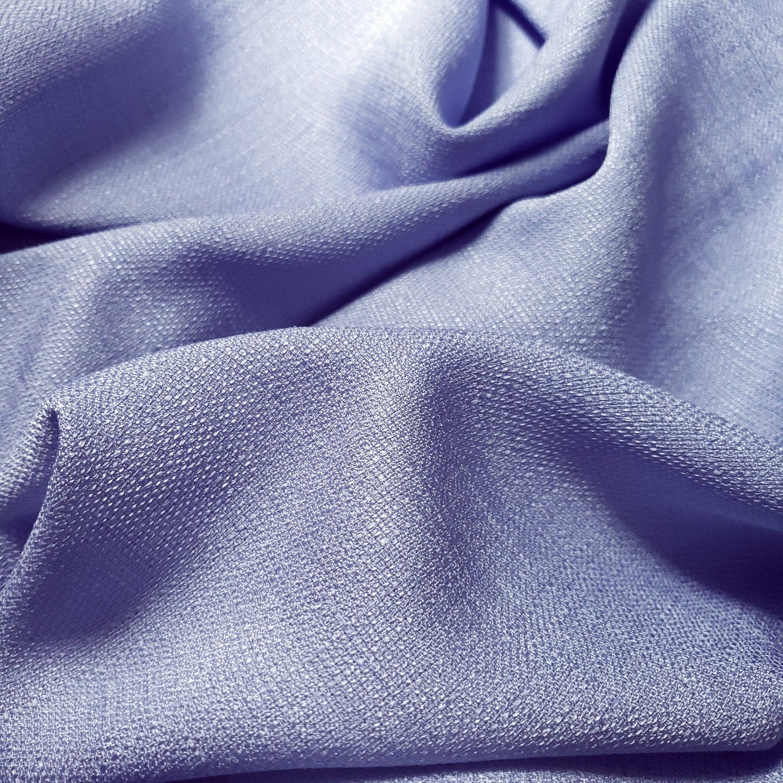 Cornflower Lilac Blue Poly Linen Fabric 58″ By The Yard Tablecloth Upholstery