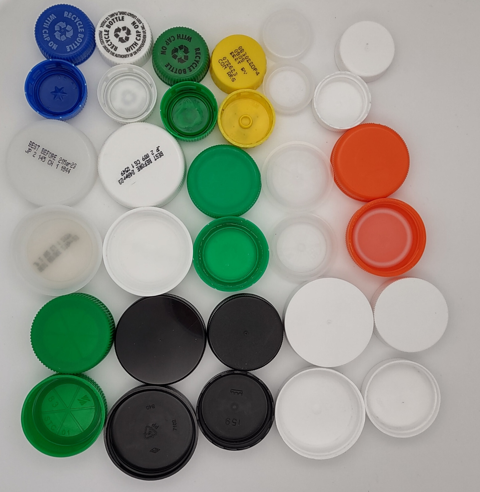 Plastic Bottle Tops Caps Lids -Arts & Crafts-Many Sizes & Colors-Up to 50% off