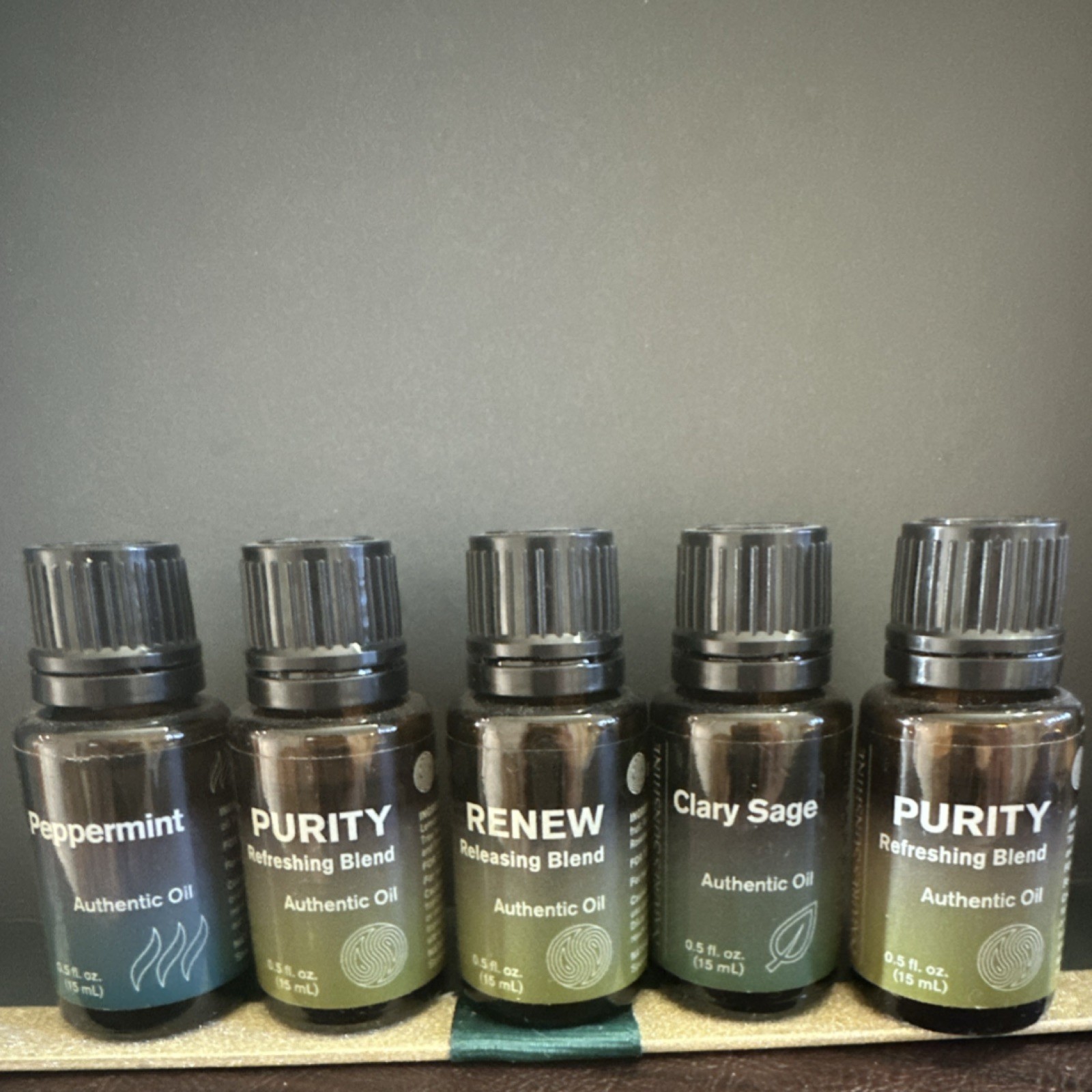Nature’s Sunshine Essential Oil Peppermint Purity Renew Clary Sage 5 x 0.5 fl oz