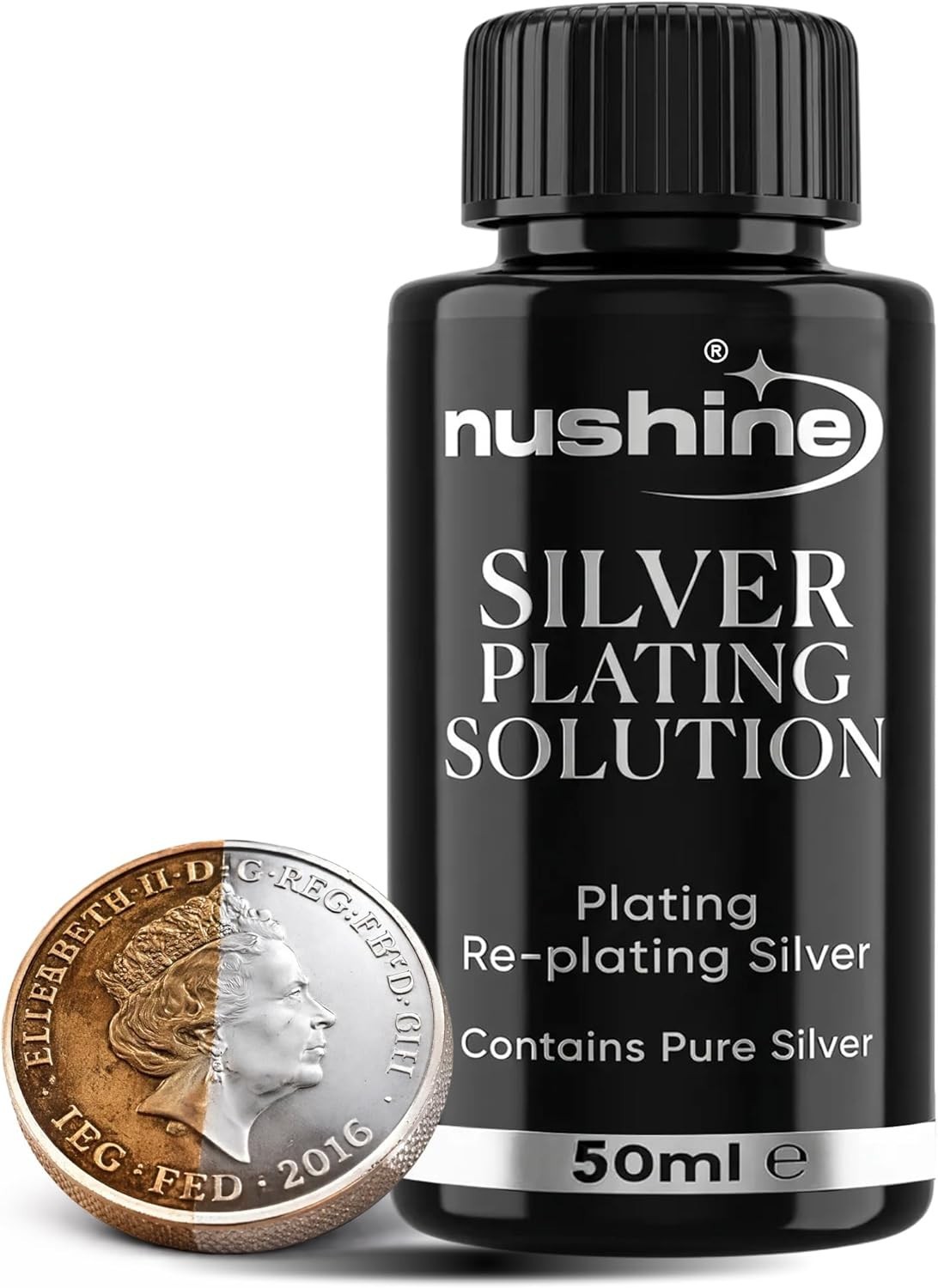 Silver Plating Solution 1.7 Oz – permanently plate PURE SLIVER onto worn silv…