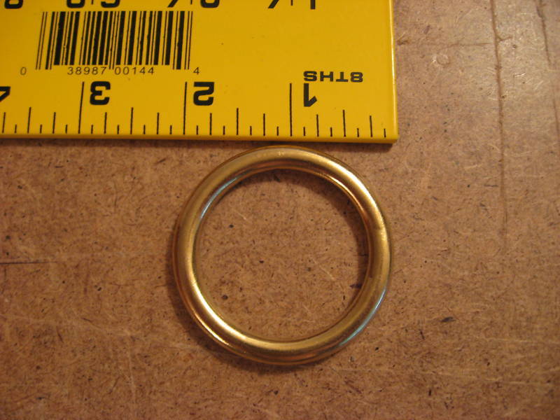 1 1/2″ Solid Brass O Rings SCA (Pack Of 5)