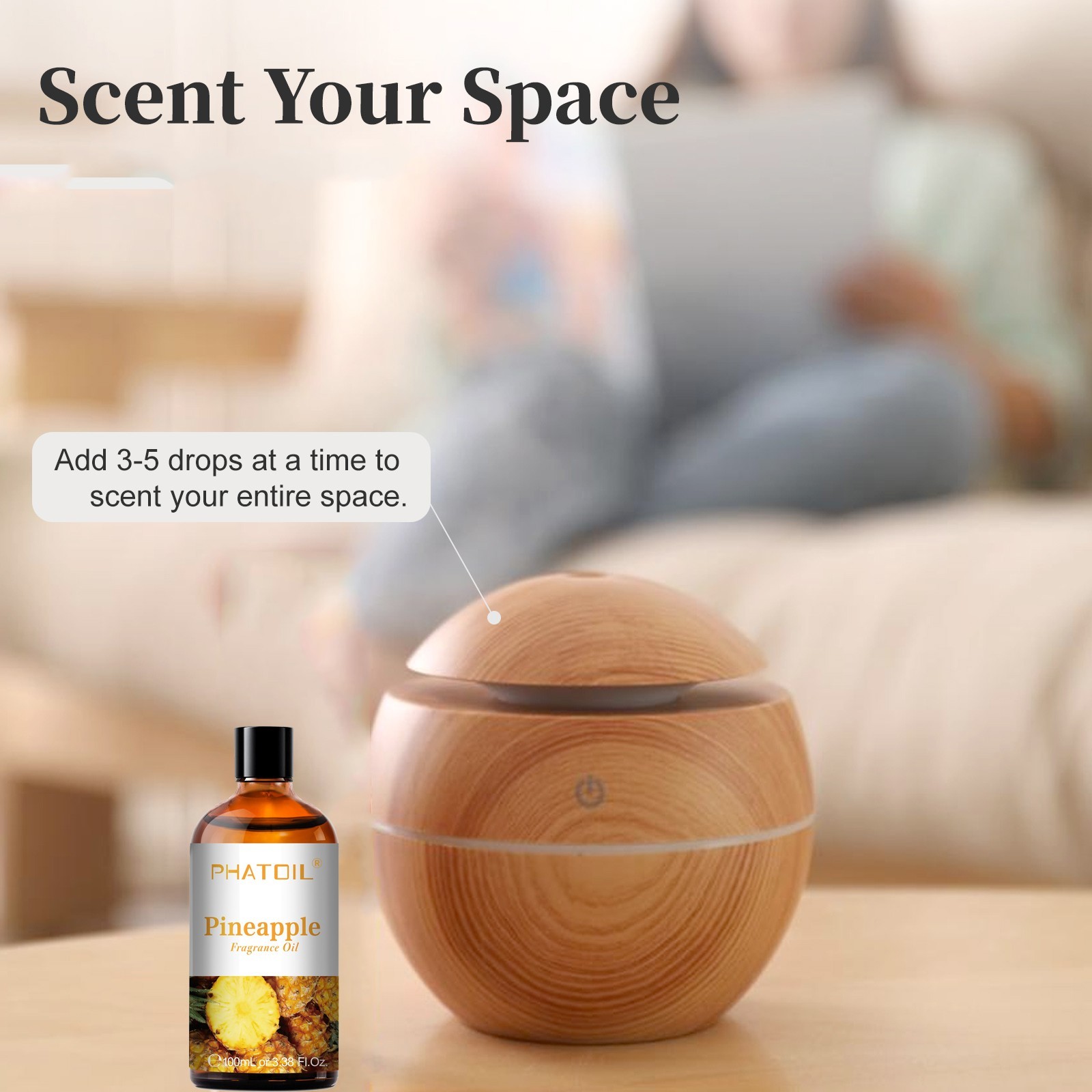 Pineapple Fragrance Essential Oils for Aromatherapy, Diffusers ,Skin Care,DIY