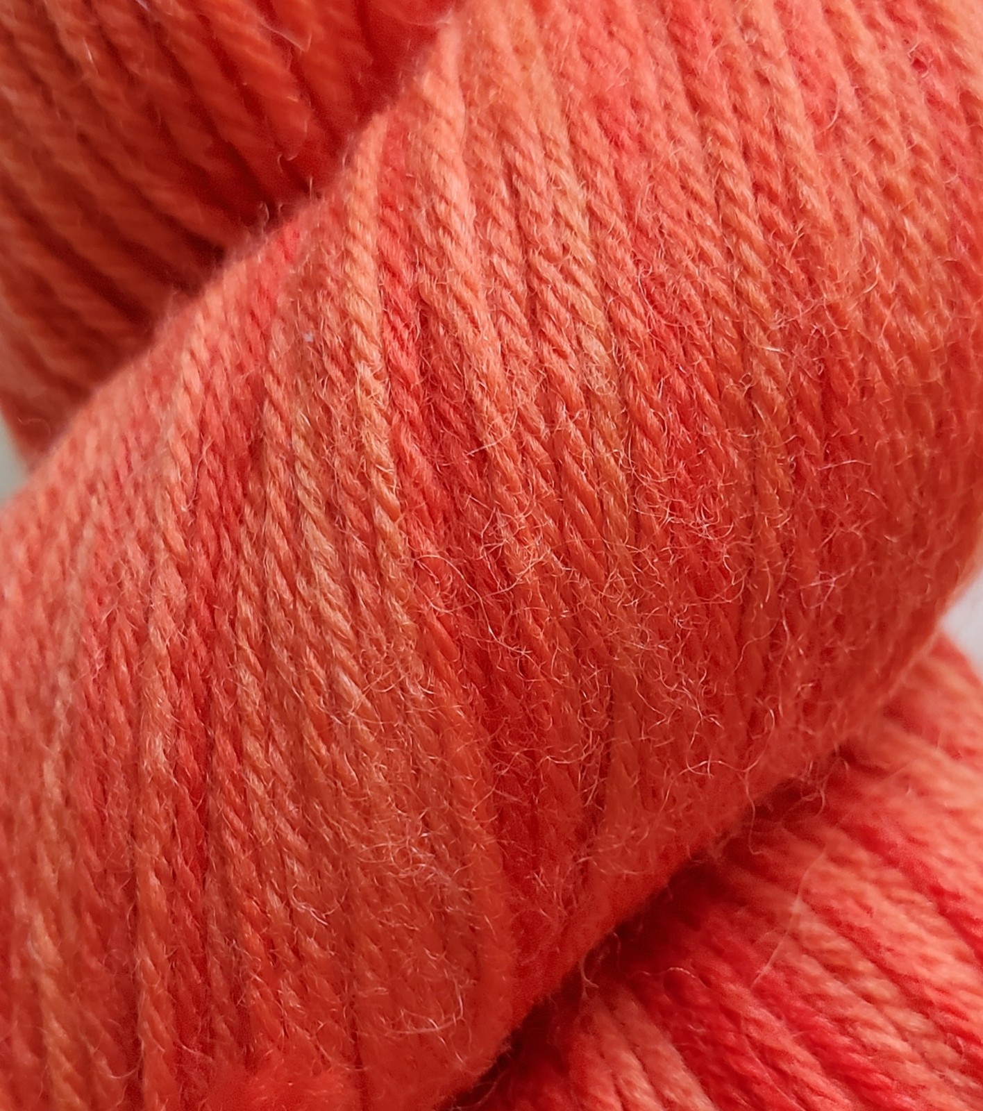 Rainbow Beach Yarn Queensland Collection 100% Wool Sport Weight Superwash Orange