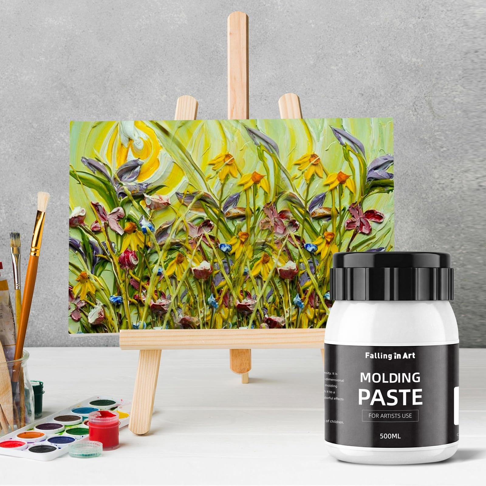 Modeling Paste for Acrylic Painting, 16.9 Oz Lightweight Acrylic Textured Pas…