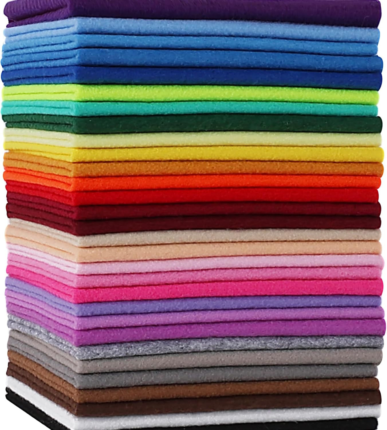30PCS 8″ x 12″ 1.4 mm Thick Soft Felt Sheets,30 Assorted Multicolour Series Soft