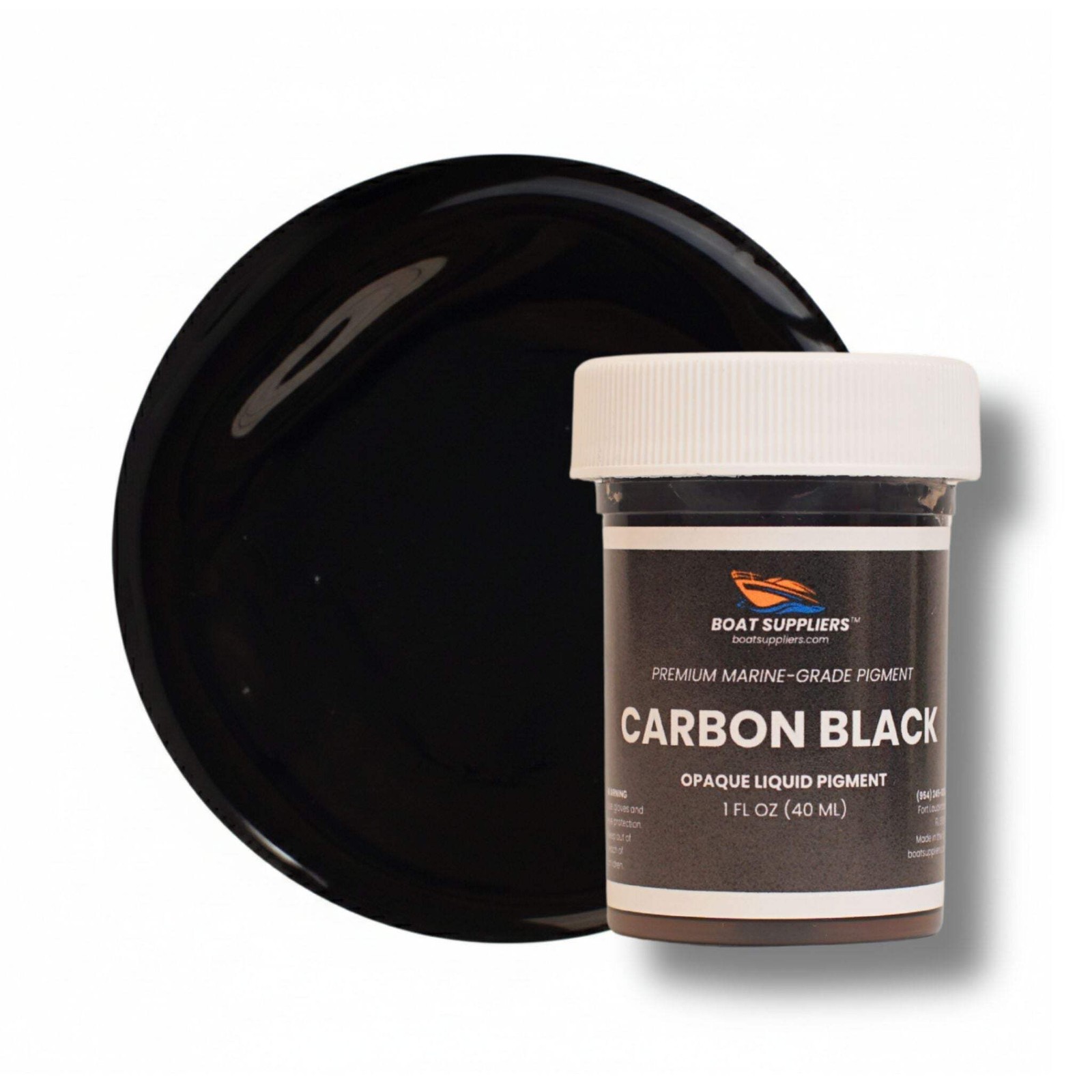 Black Epoxy Resin Pigment – Opaque Liquid Colorant for Resin Art & Gelcoat 1oz