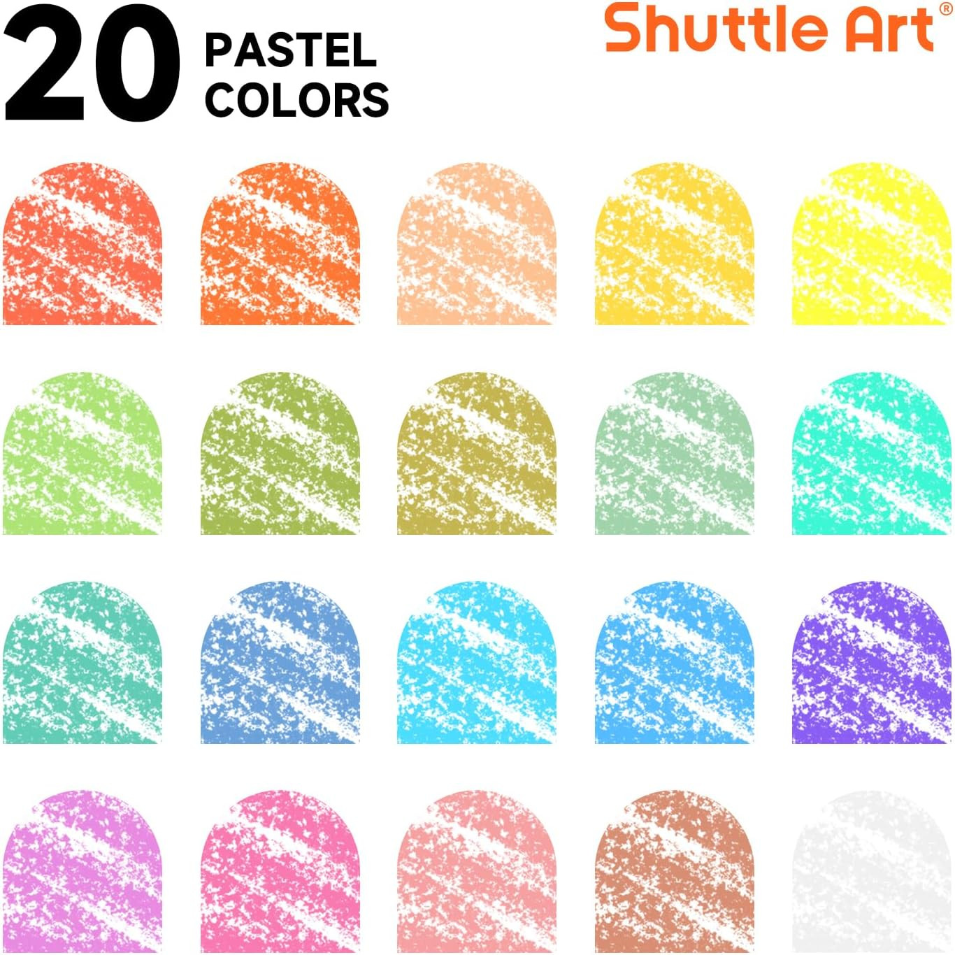 Tempera Paint Sticks, 20 Pastel Colors, Solid Tempera Paint for Kids, Super Quic