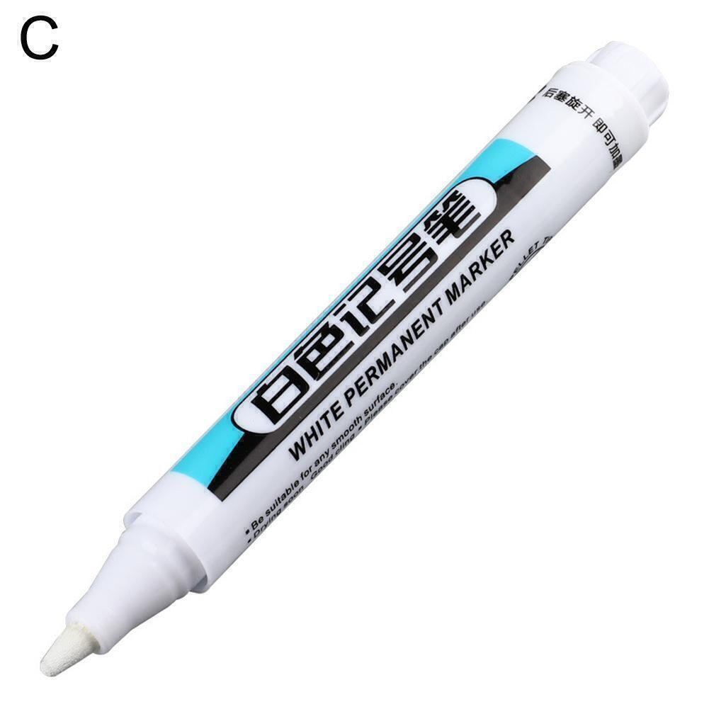 White Paint Marker Pens Waterproof Bike Car Tyre Tire Marker Permanent Pen Car