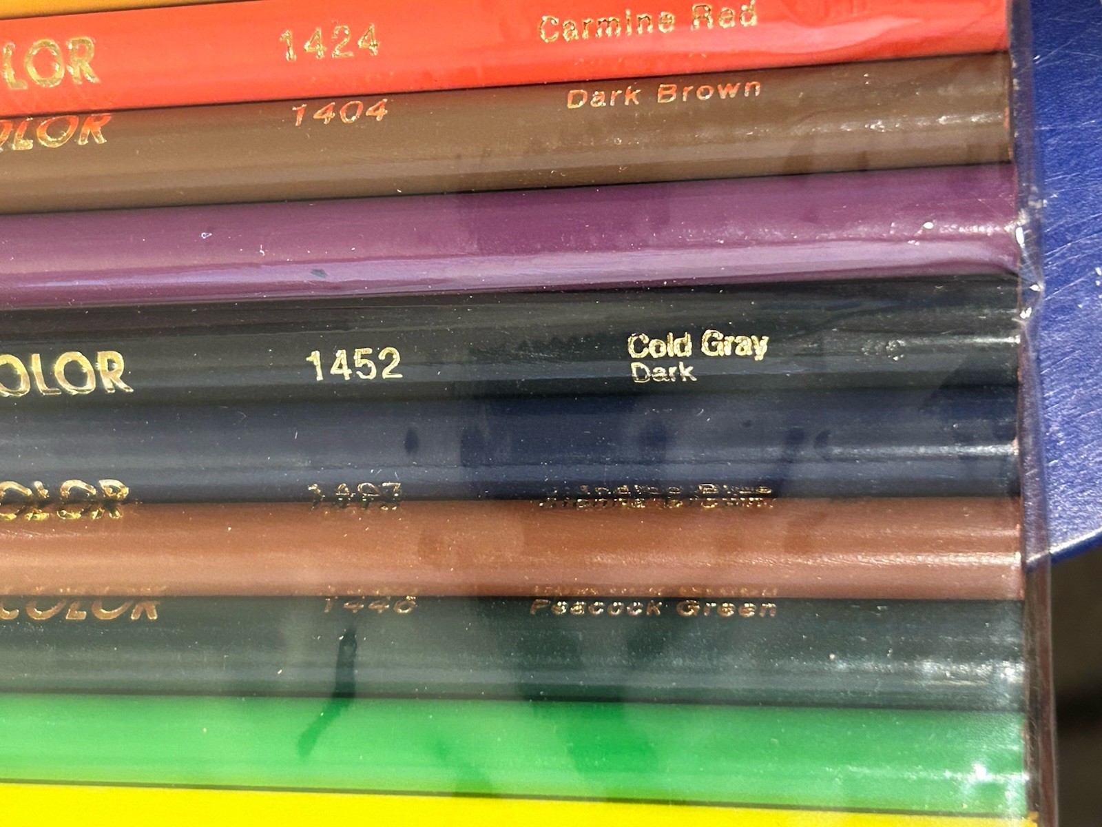 New Old Stock Faber-Castell SPECTRACOLOR 12-pc Color Pencil Set #1400-12 USA