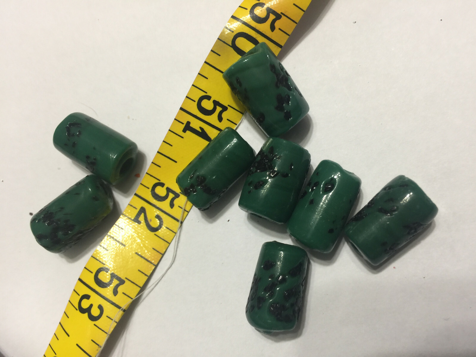 Large Hole Glass Tube Beads for Macrame 6mm to 10mm