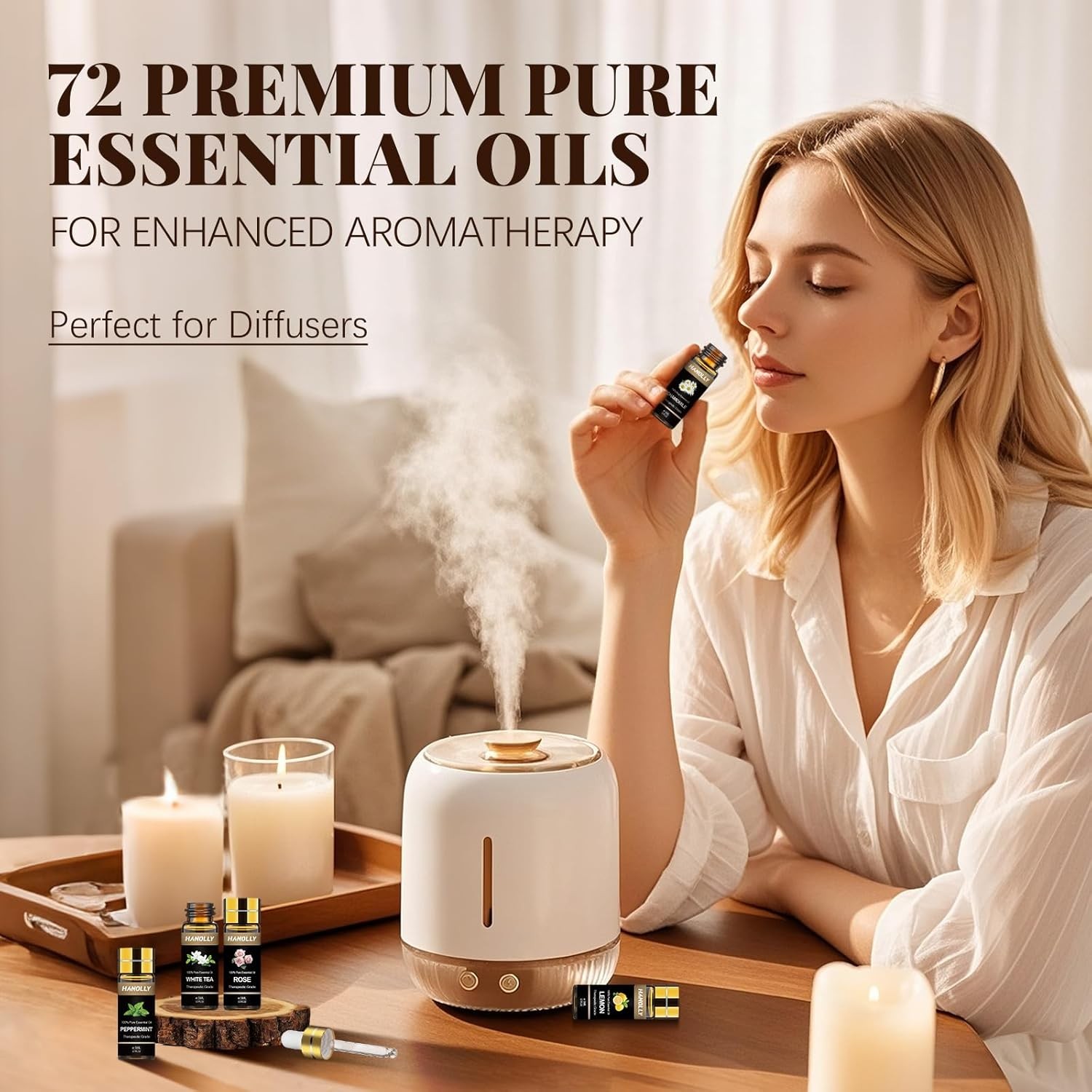Essential Oils Set, 72 Pcs Pure Aromatherapy Oil Kit, Natural…