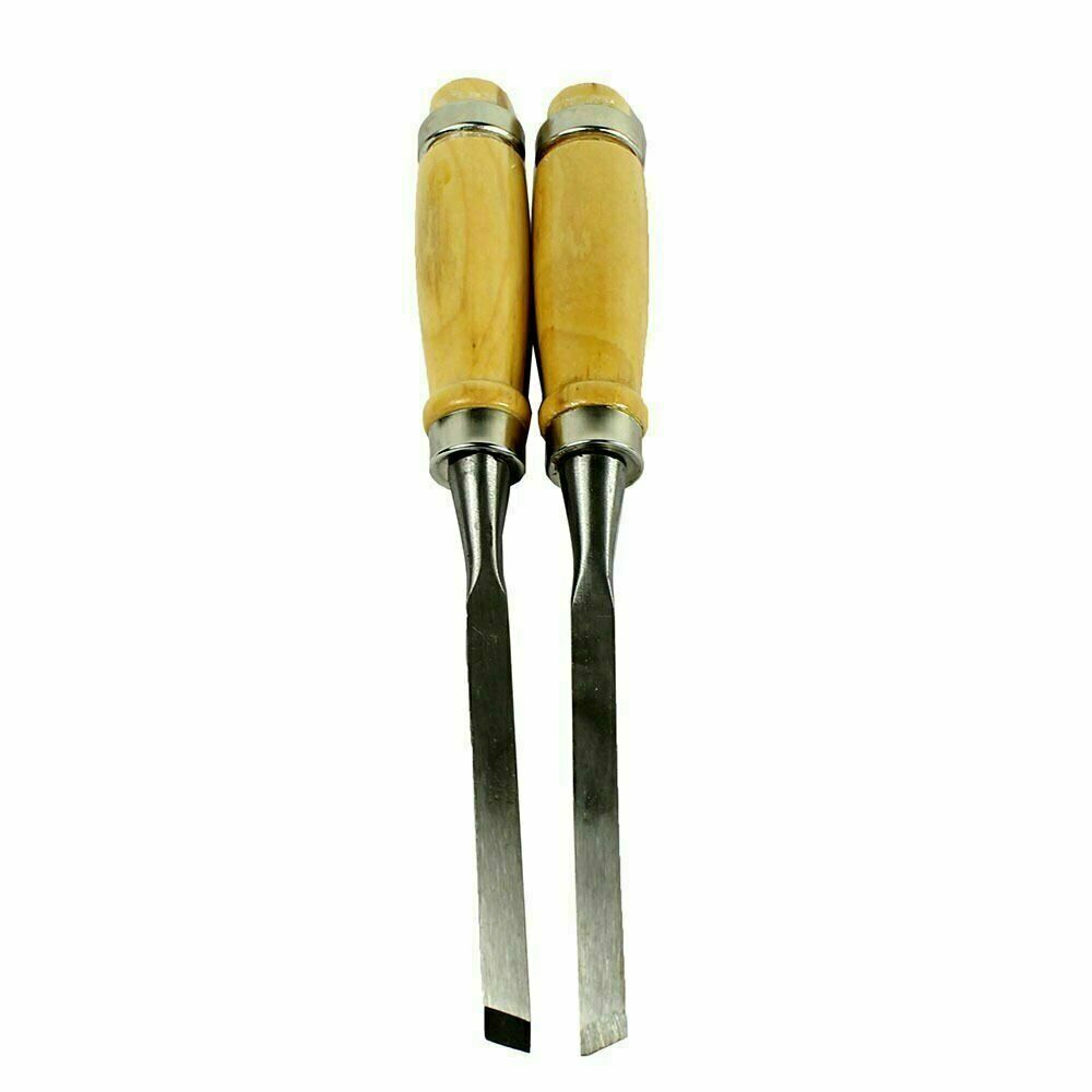 Wood Carving Hand Chisel Tool Set Professional Woodworking Gouges Steel 12 PCS