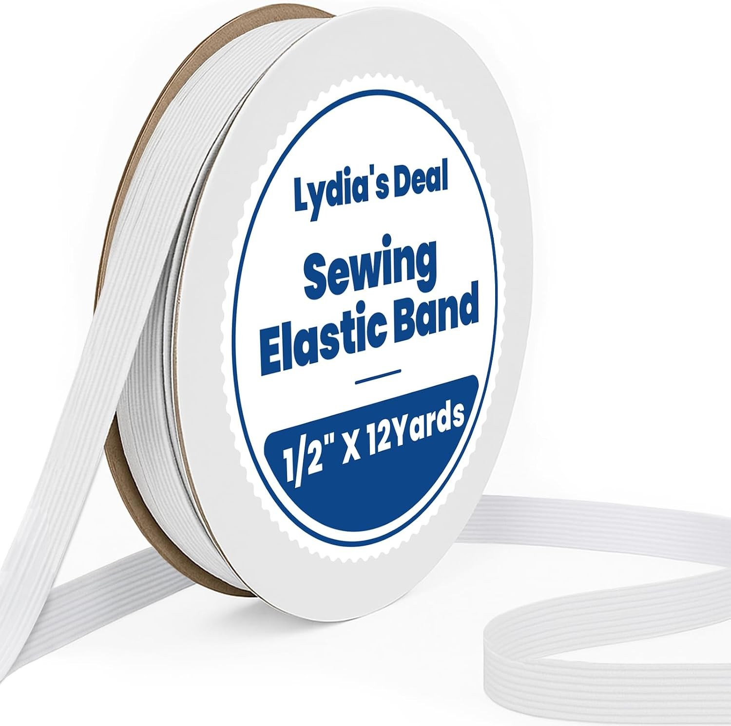Elastic Band for Sewing 1/2 Inch Wide 12 Yards, Durable & Soft High Elasticity S