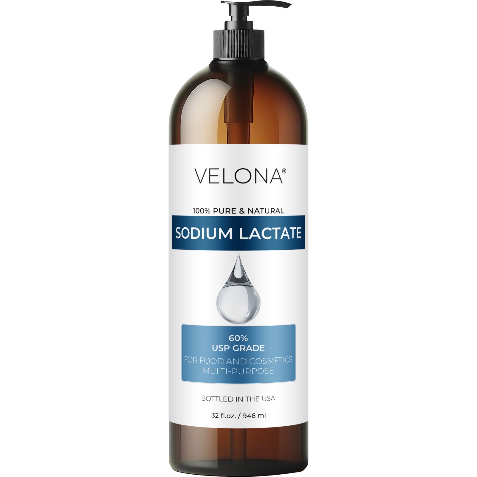 Velona Sodium Lactate 60%-2oz-7lb USP Grade Natural Preservative For Soap Making