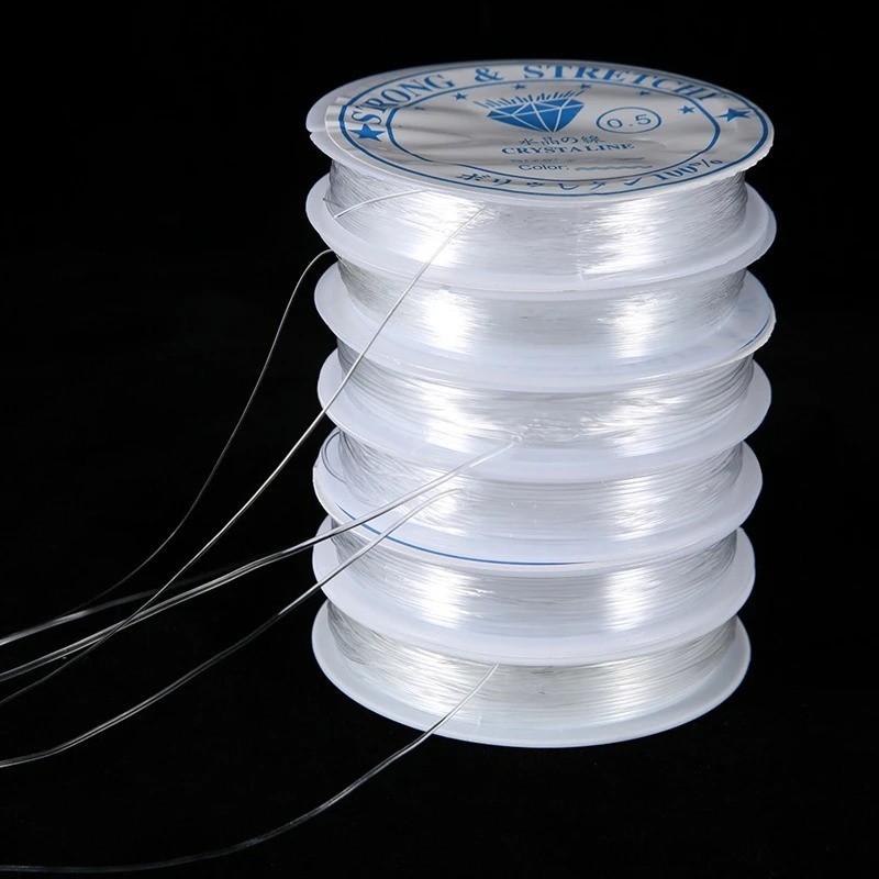 Elastic String for Bracelets Stretchy Bead Cord Jewelry Making Beading 0.4-1 mm