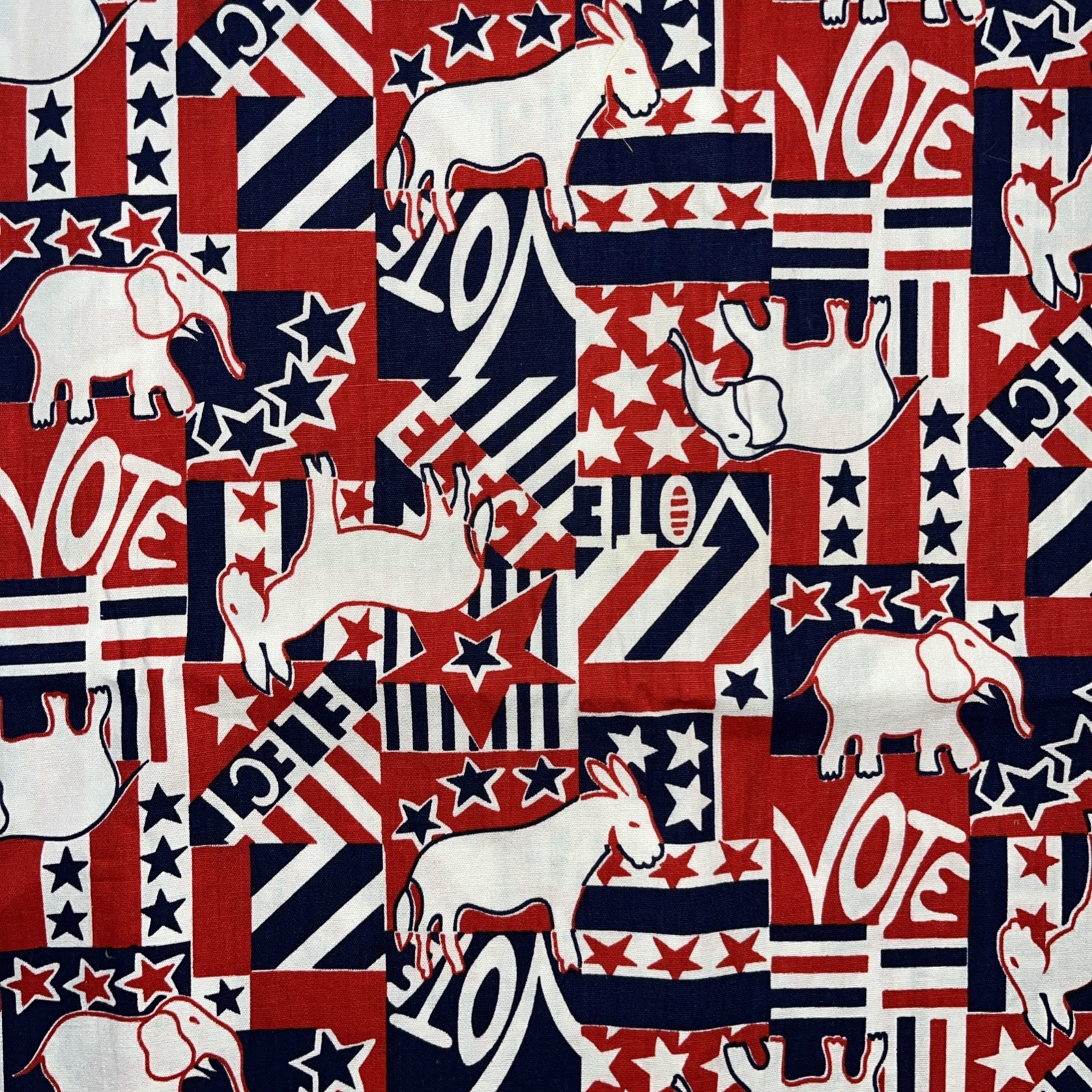 Lot of Vtg Modern Quilting Cotton Fabric aprx 7 yds & 2.5 lbs Patriotic July 4th