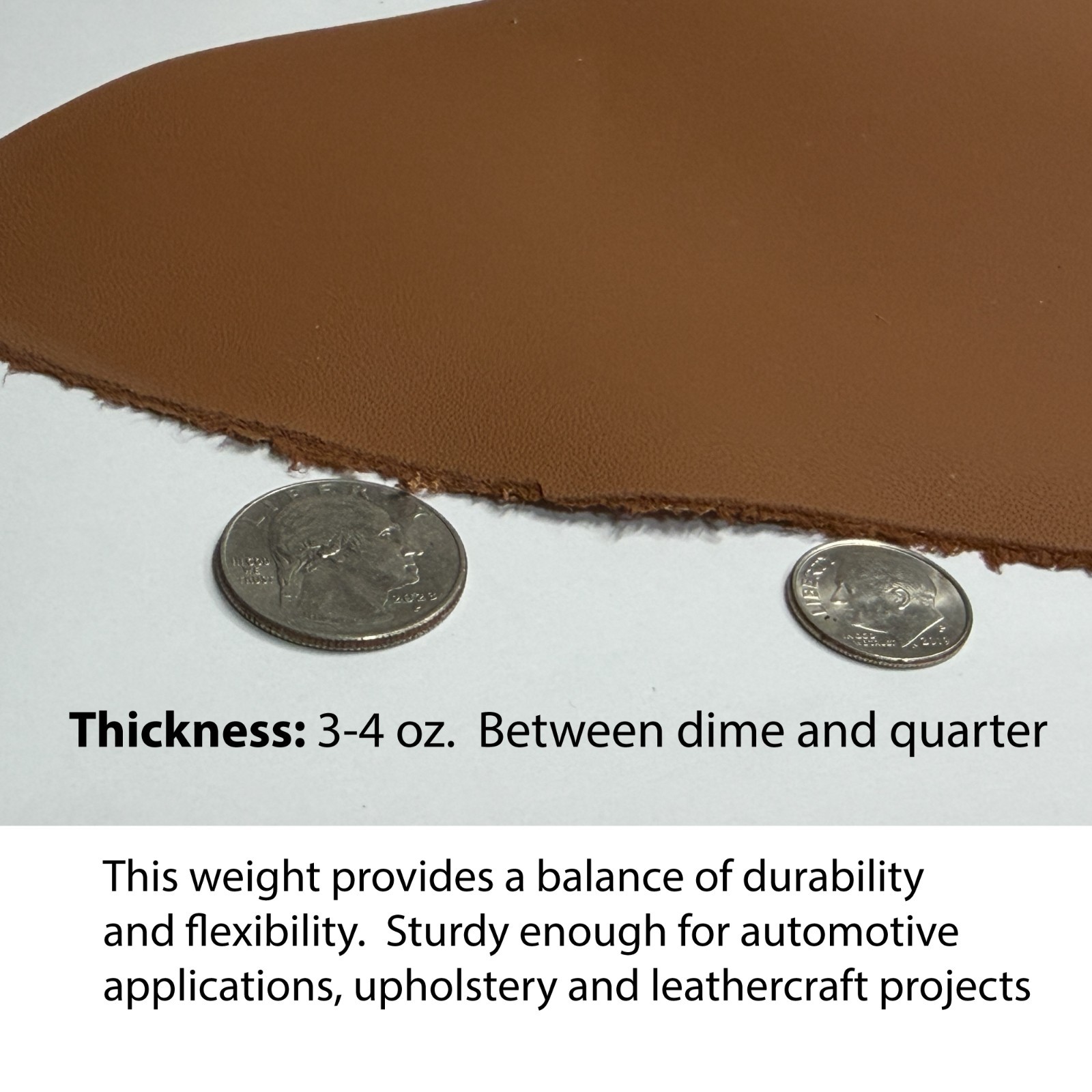 Genuine Automotive Leather Hide 36–42 Sq Ft UV Resistant 3–4 oz Car Upholstery