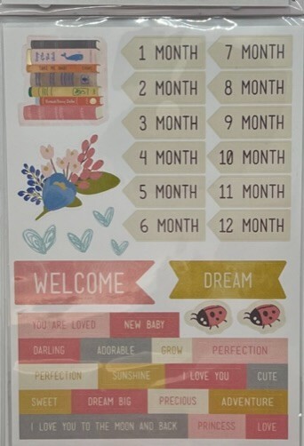 Baby Girl | Dimensional Scrapbook Stickers | Recollections