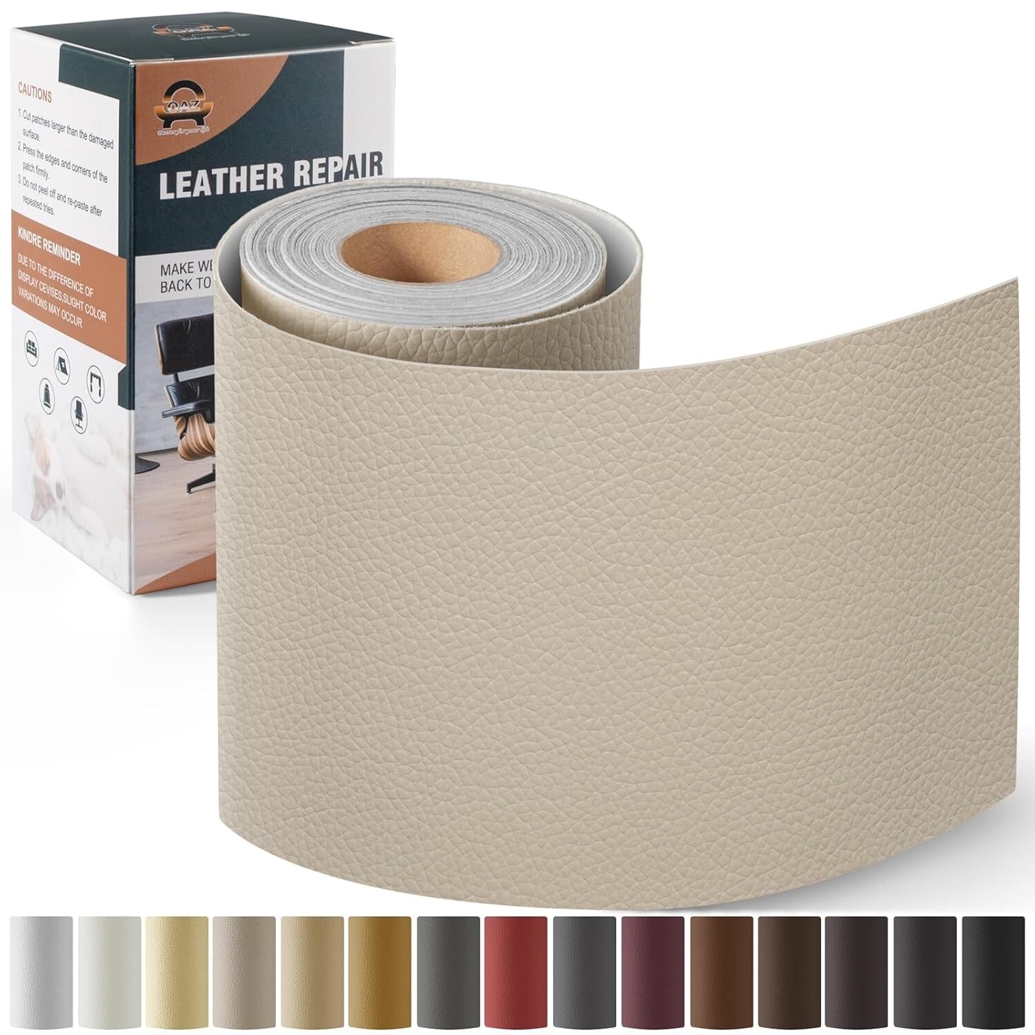Leather Repair Kit for Furniture 4″x 63″, Self Adhesive Patch Kit for Furniture