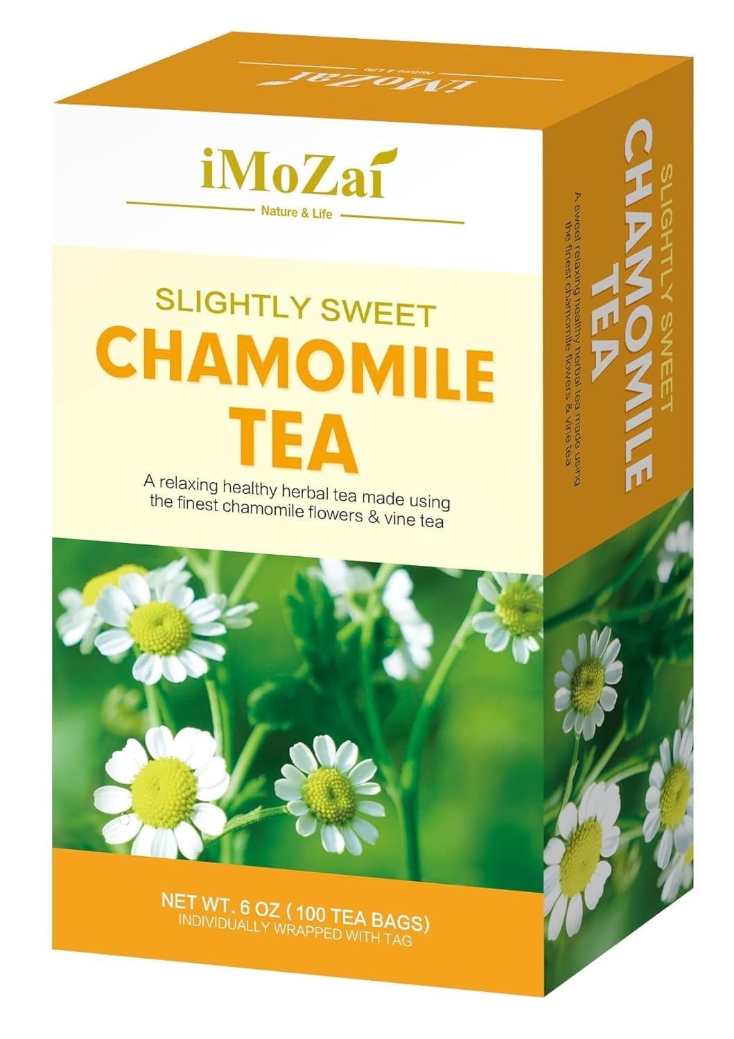 Chamomile Tea Bags 100 Count Individually Wrapped