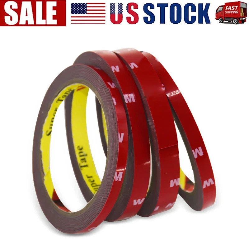 Car Mounting Double Sided Acrylic Foam Tape Strong Adhesive 3m x 10mm