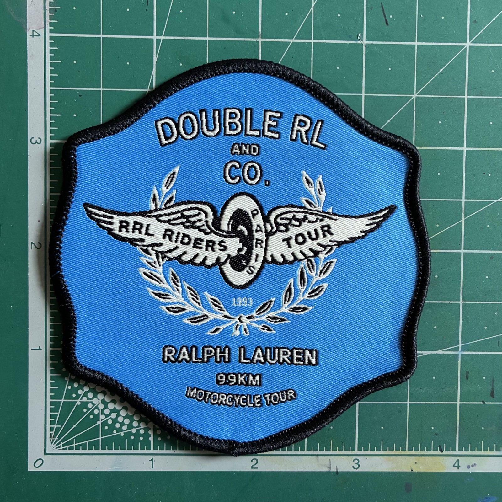 Vintage Double RL Patches Self-Adhesive and Sew-On Applique
