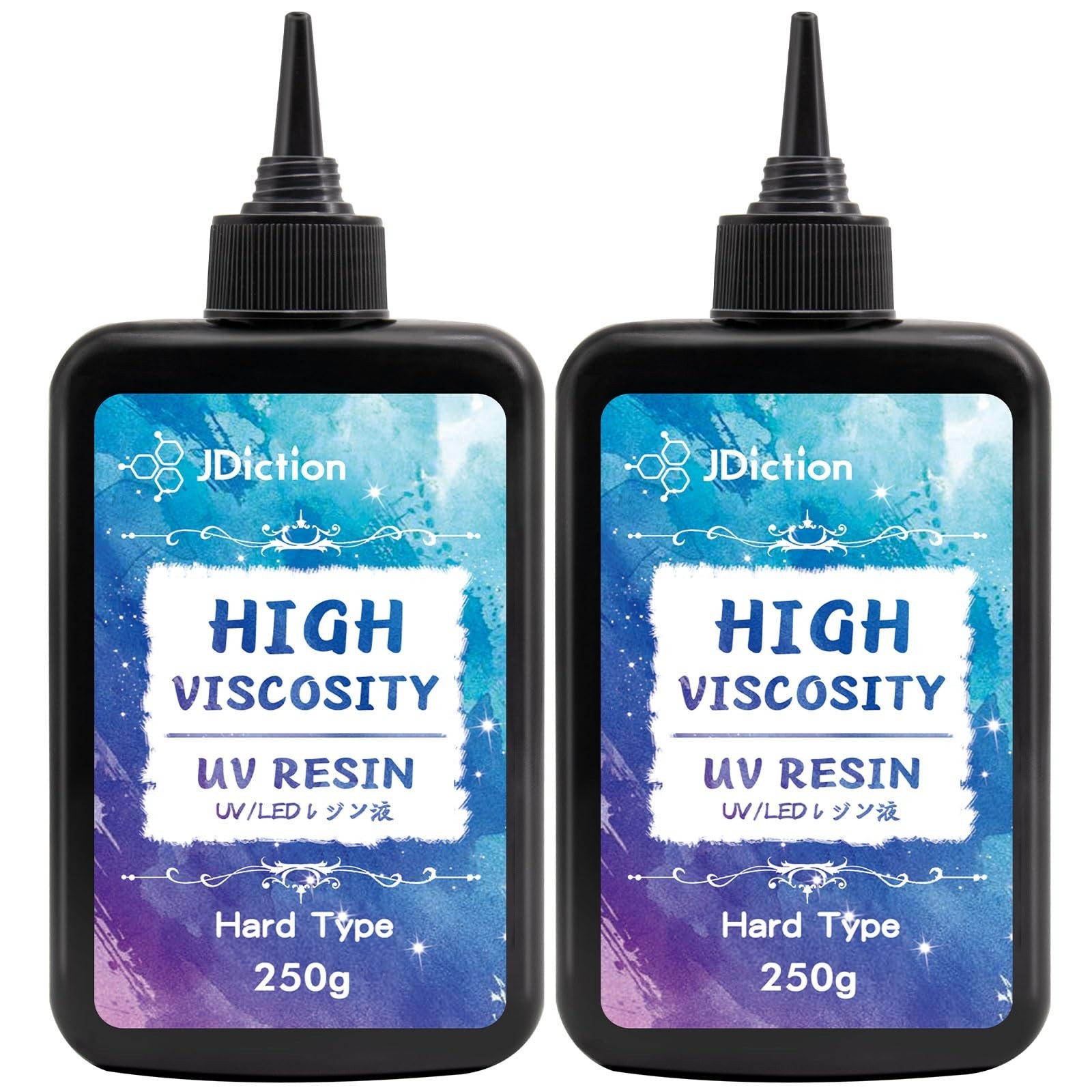 JDiction UV Resin; 500g High Viscosity Hard Resins with Crystal Clear Thick U…