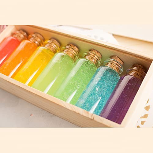100 Pack 10ml Glass Bottles with Cork Stoppers, Mini Bottle with Personalized