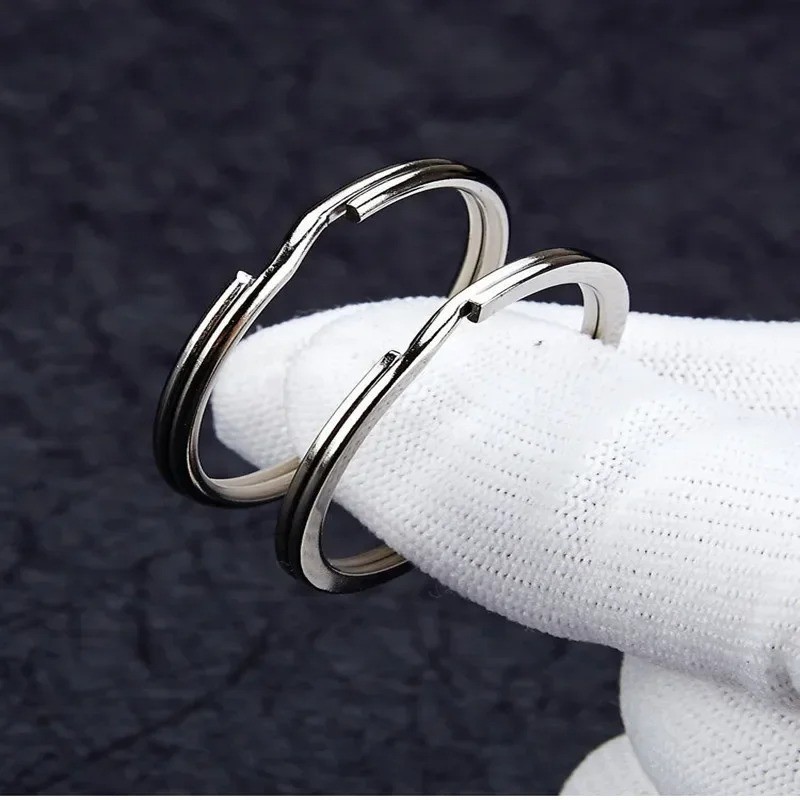 10/20/30PCS Stainless Steel Split Key Rings 25–35mm for Keychain DIY