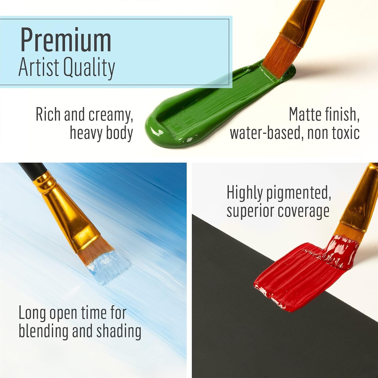 Non-Toxic 2 oz Acrylic Craft Paint in Bark Brown – Perfect for Multiple Surfaces