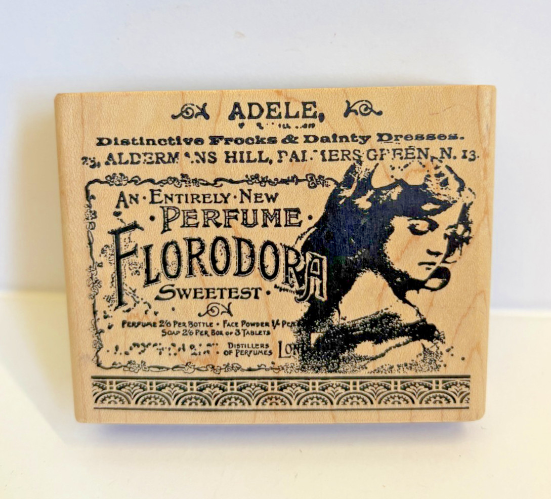 Magenta ~ 95148MAdele Woman Vintage Perfume Florodora Sweetest Stamp ~ S1
