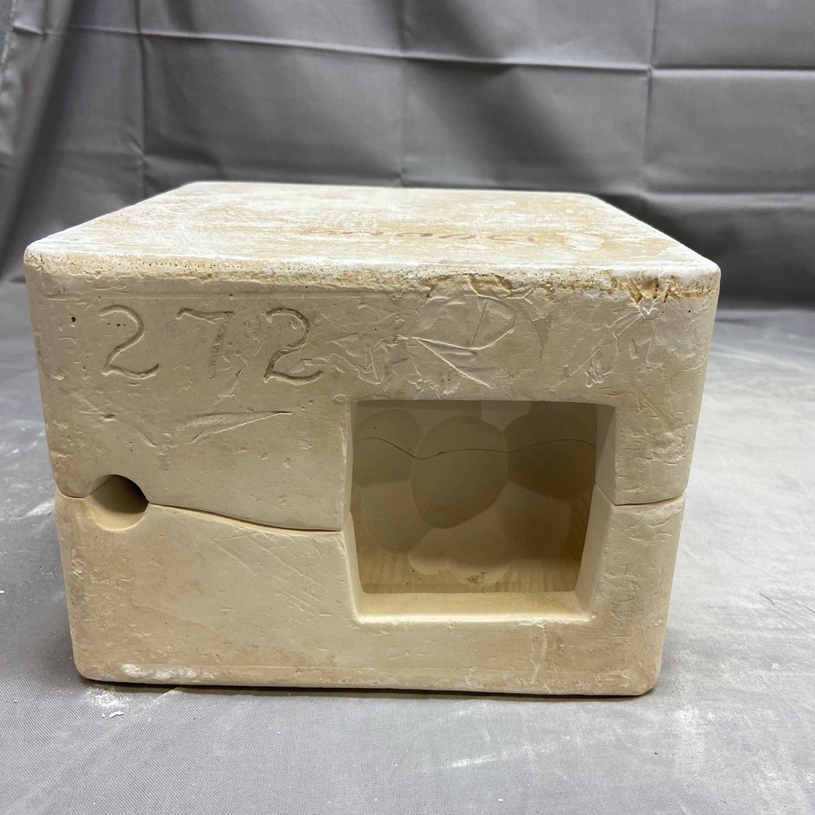 Vintage 1966 Duncan Ceramic Mold Rabbit with Cart DM No 272
