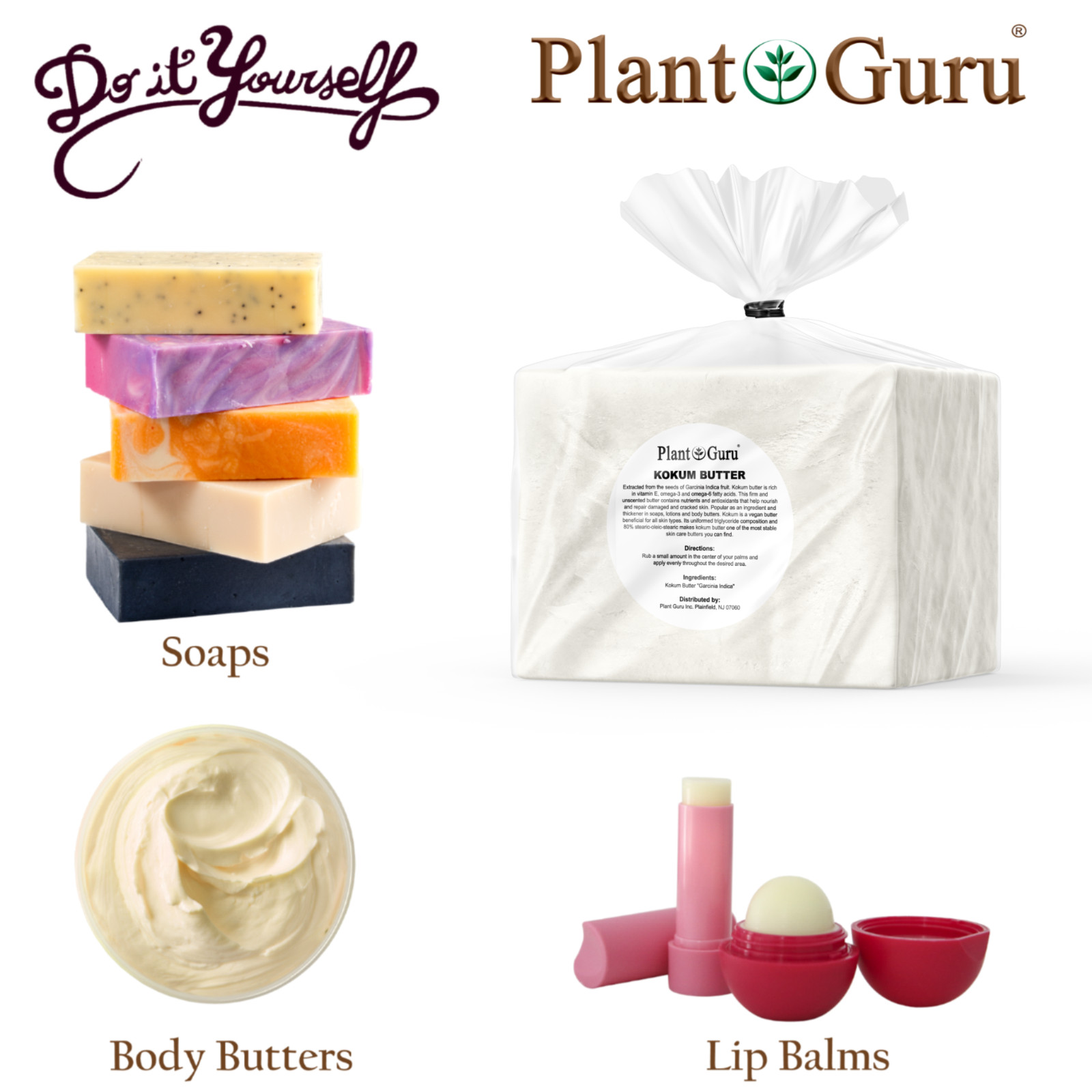 Raw Kokum Butter 32 oz. / 2 lbs. 100% Pure Natural Organic Cold Pressed Bulk