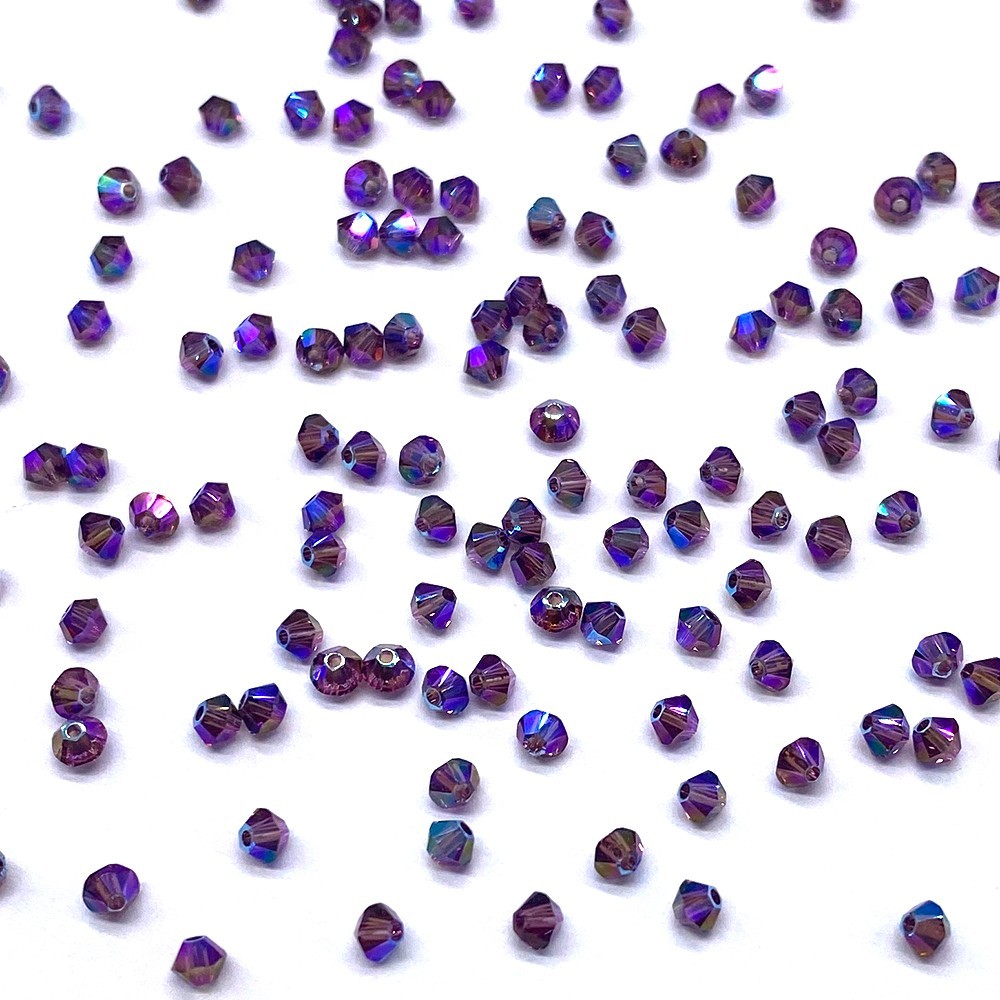 Swarovski 5328 XILION Crystal Bicone Beads Wholesale Factory Pack * AB / SHIMMER