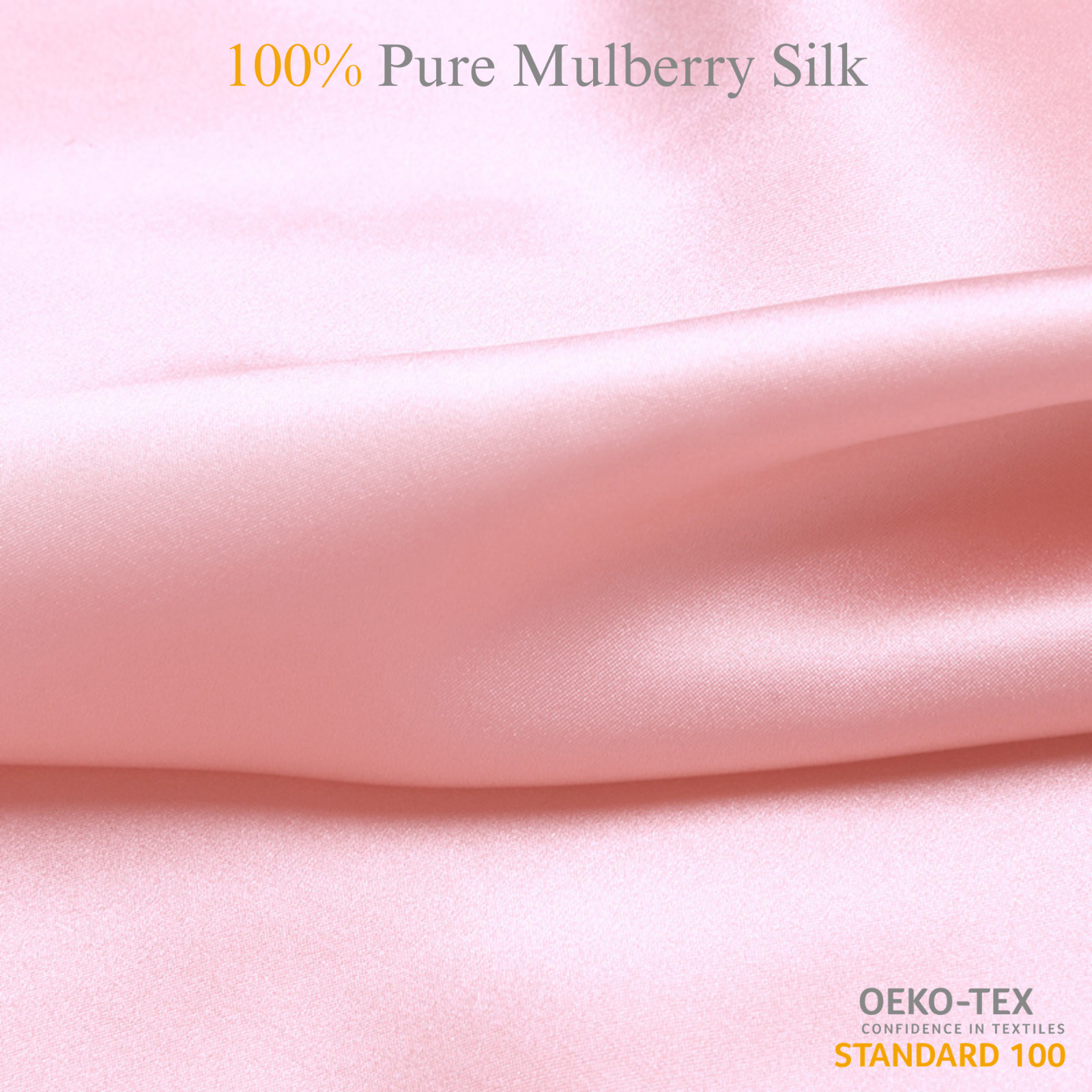 Baby Pink 100% Pure Mulberry Silk Fabric by the Yard